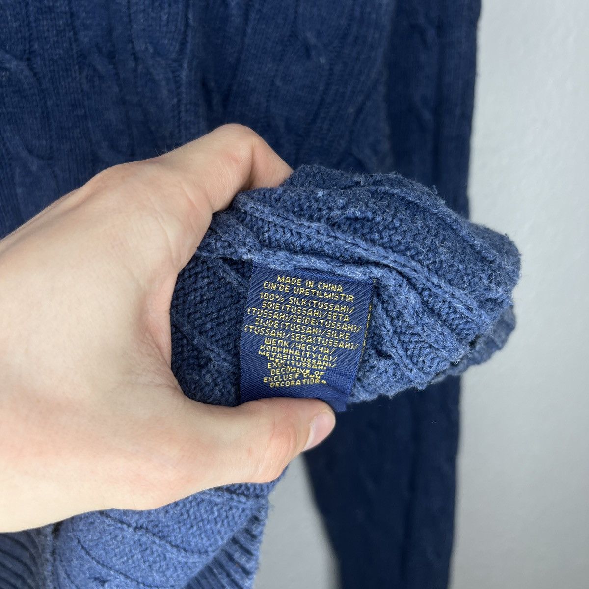 Polo Ralph Lauren Polo Ralph Lauren Jumper Sweater Cable Knitwear Blue Navy Size US M / EU 48-50 / 2 - 6 Thumbnail