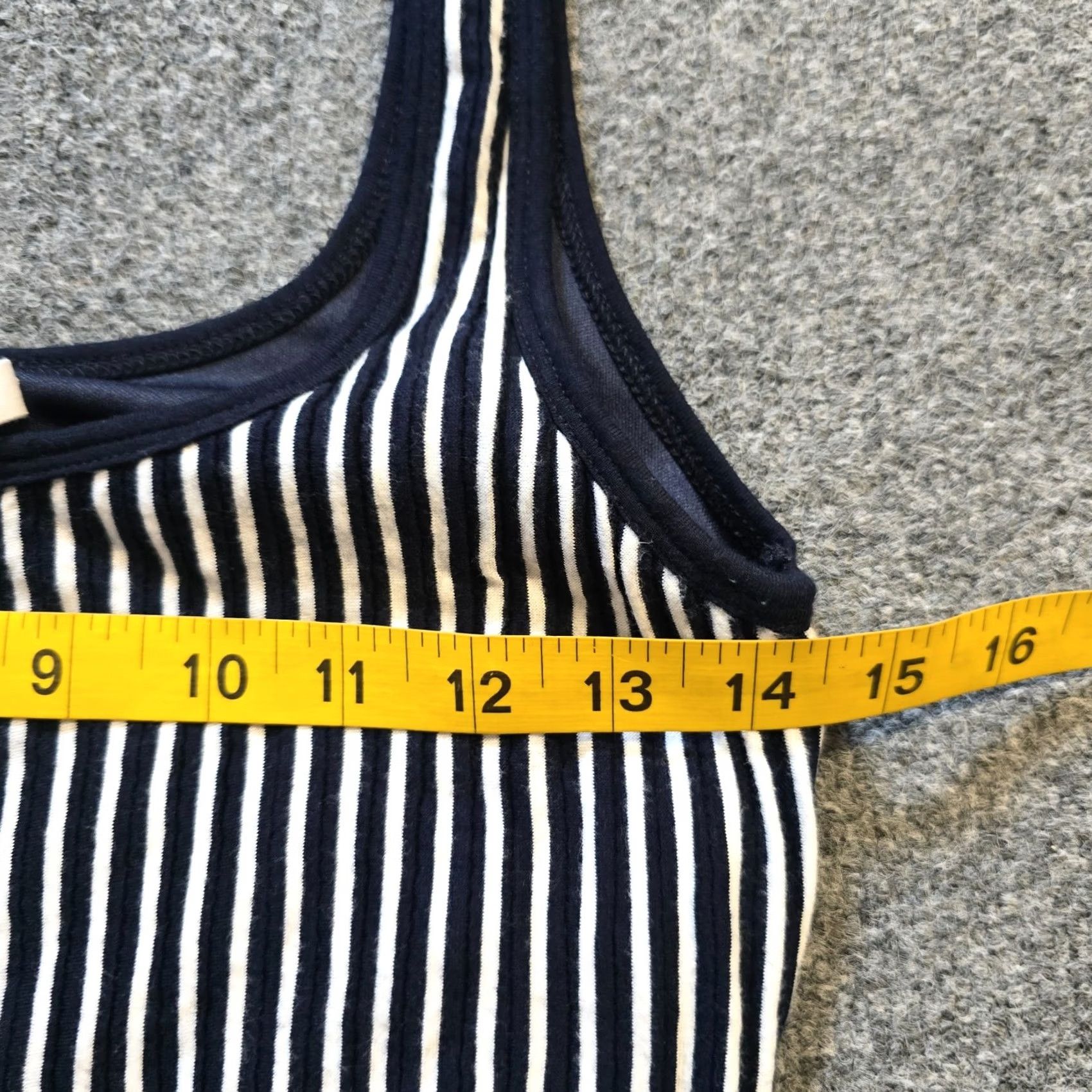 Bailey 44 Bailey 44 Dress Womens Size Small Blue Striped Ruffle Bottom Sleeveless Casual Dress Size 28" / US 6 / IT 42 - 4 Thumbnail