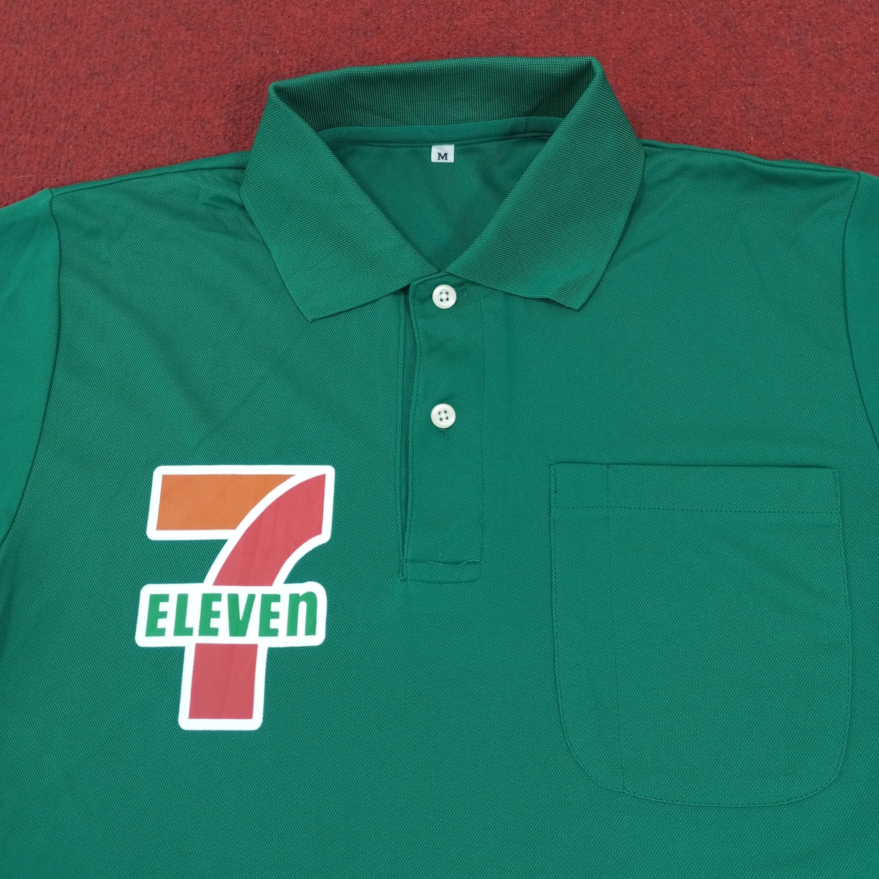 Vintage 7 Eleven Japanese Workers Working Polos Size US M / EU 48-50 / 2 - 2 Thumbnail