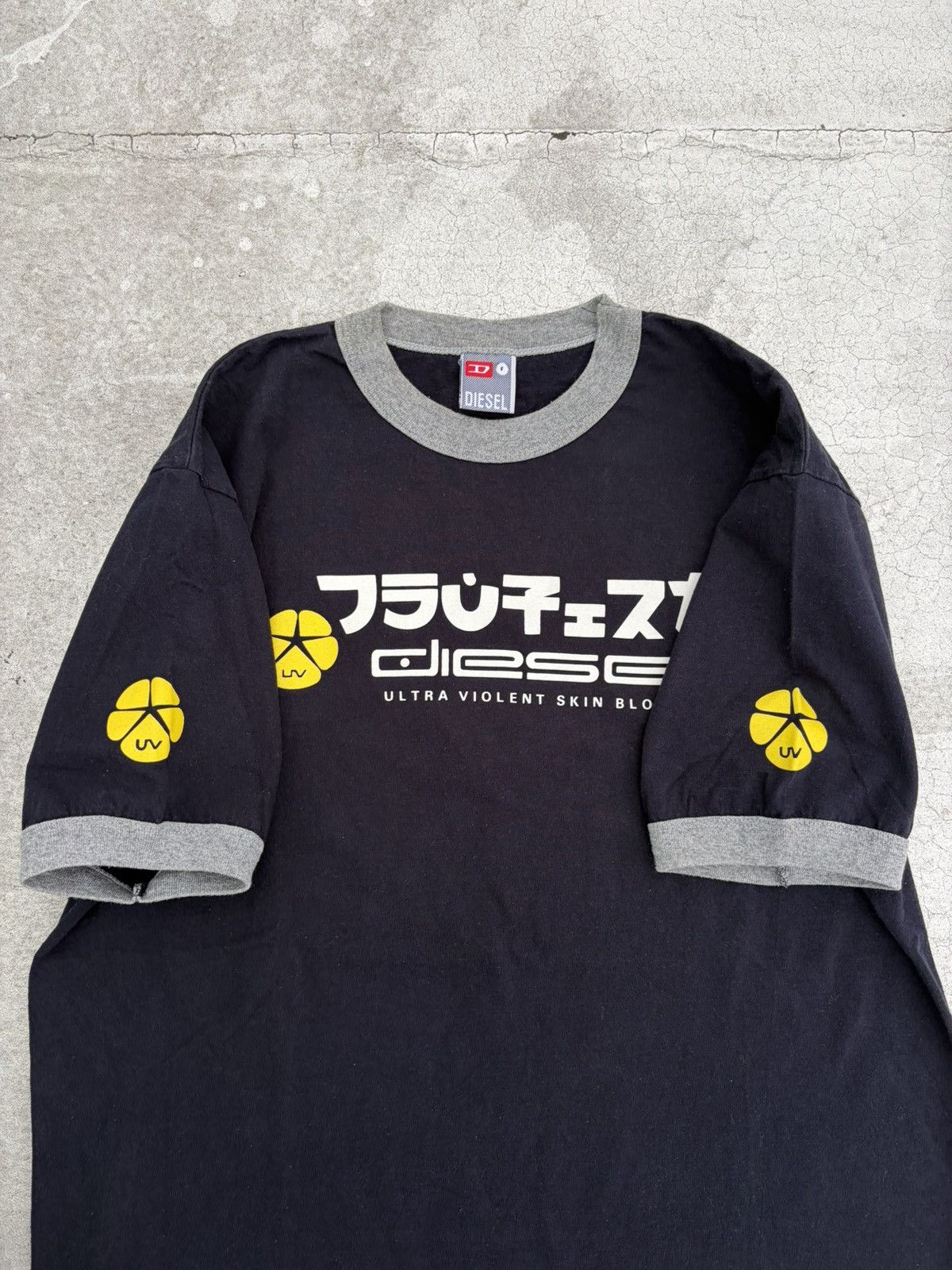 Diesel Vintage Diesel Japan Graphic ringer T shirt navy medium Size US M / EU 48-50 / 2 - 3 Thumbnail