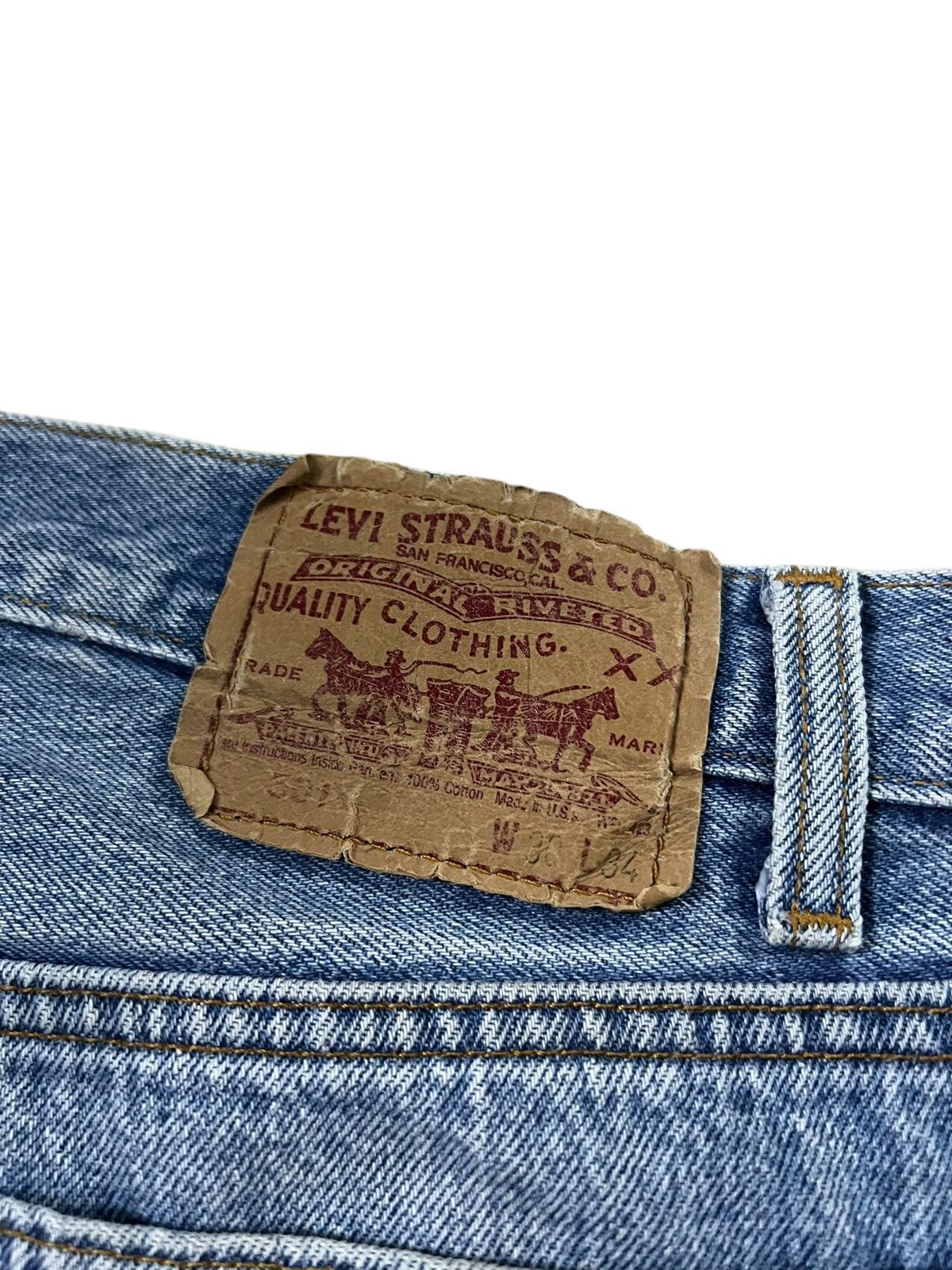 Levi's 80’s Vintage Levi’s 501 Mud Wash Jean Size US 29 - 19 Thumbnail