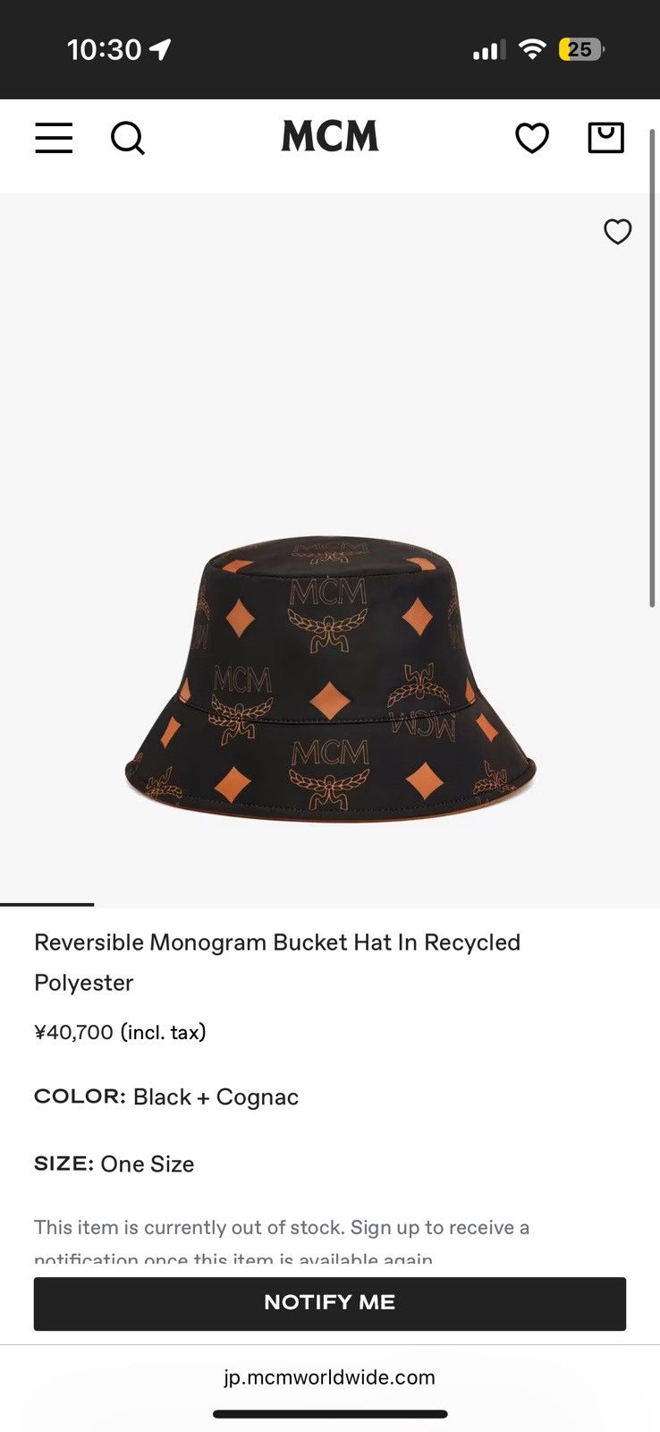 MCM MCM Reversible Monogram Bucket Hat In Recycled Polyester Size ONE SIZE - 4 Thumbnail