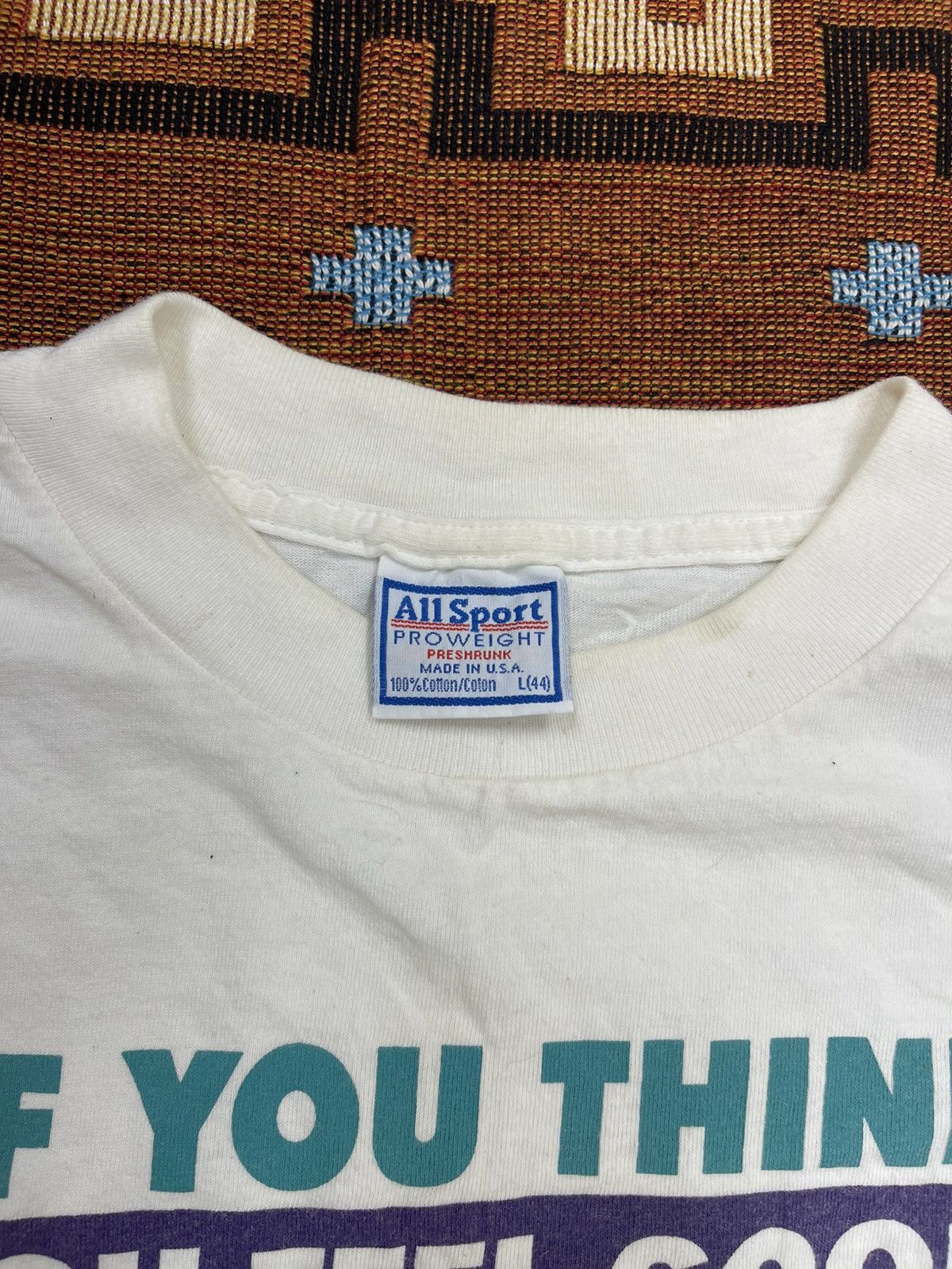 Vintage VTG 90s HUMOR TEE FEEL ME. Size US L / EU 52-54 / 3 - 3 Thumbnail