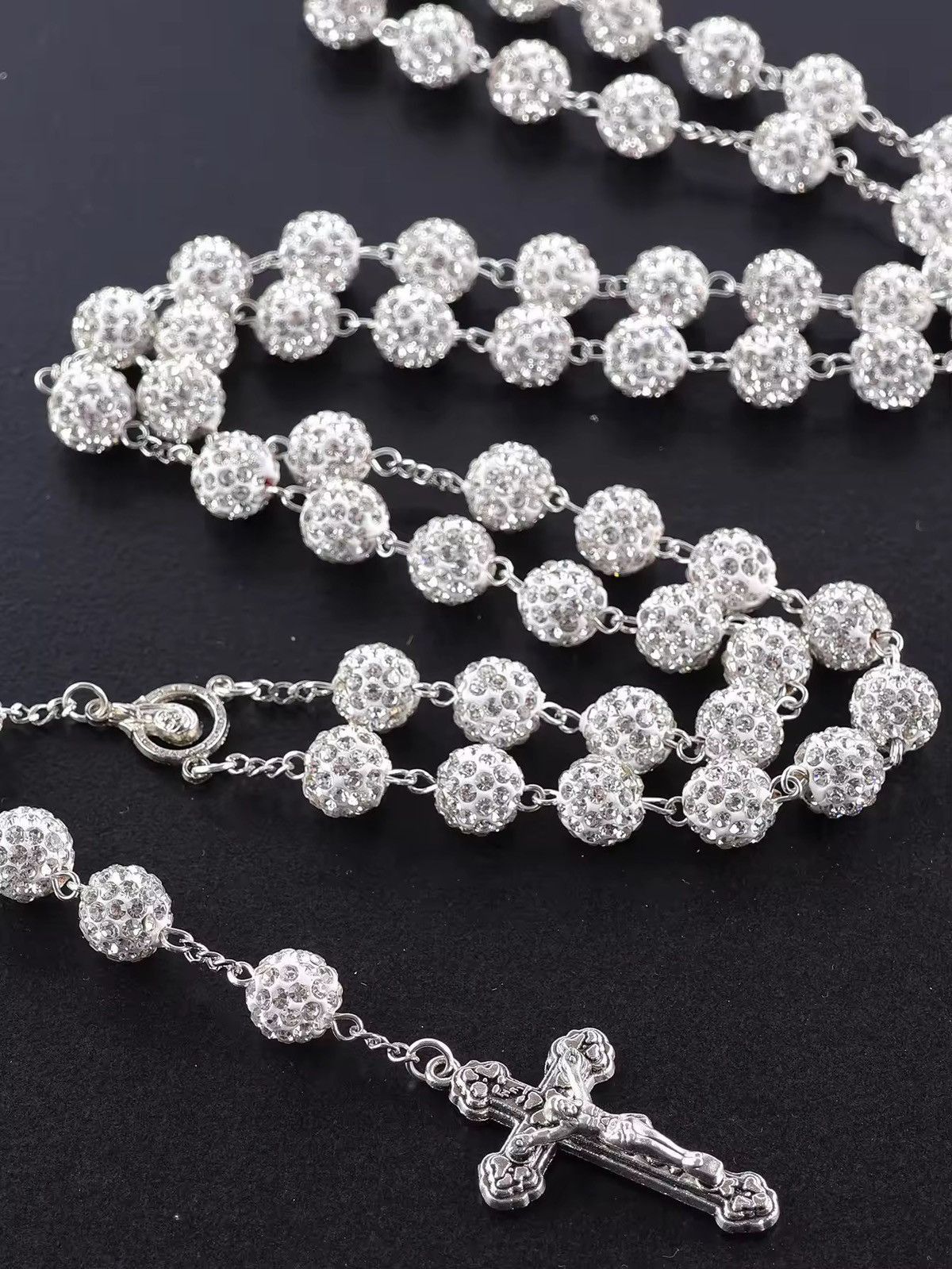 Other Elegant Crystal-Embellished Rosary Necklace Size ONE SIZE - 1 Thumbnail