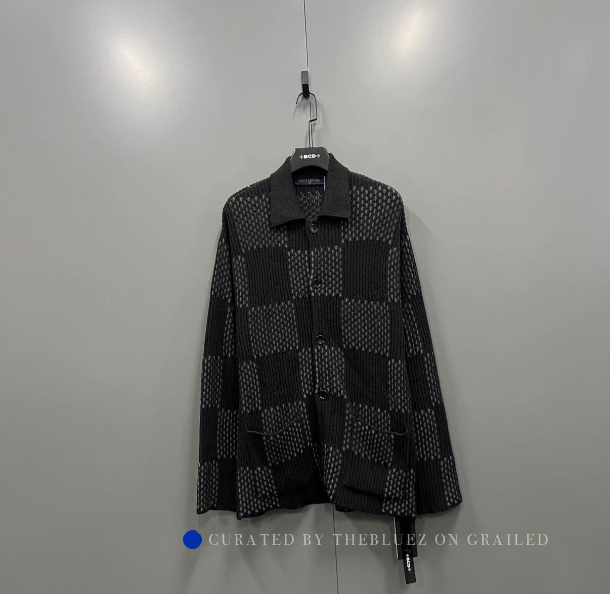 Louis Vuitton Ribbed Knit Cardigan in Black Size US S / EU 44-46 / 1 - 1 Thumbnail
