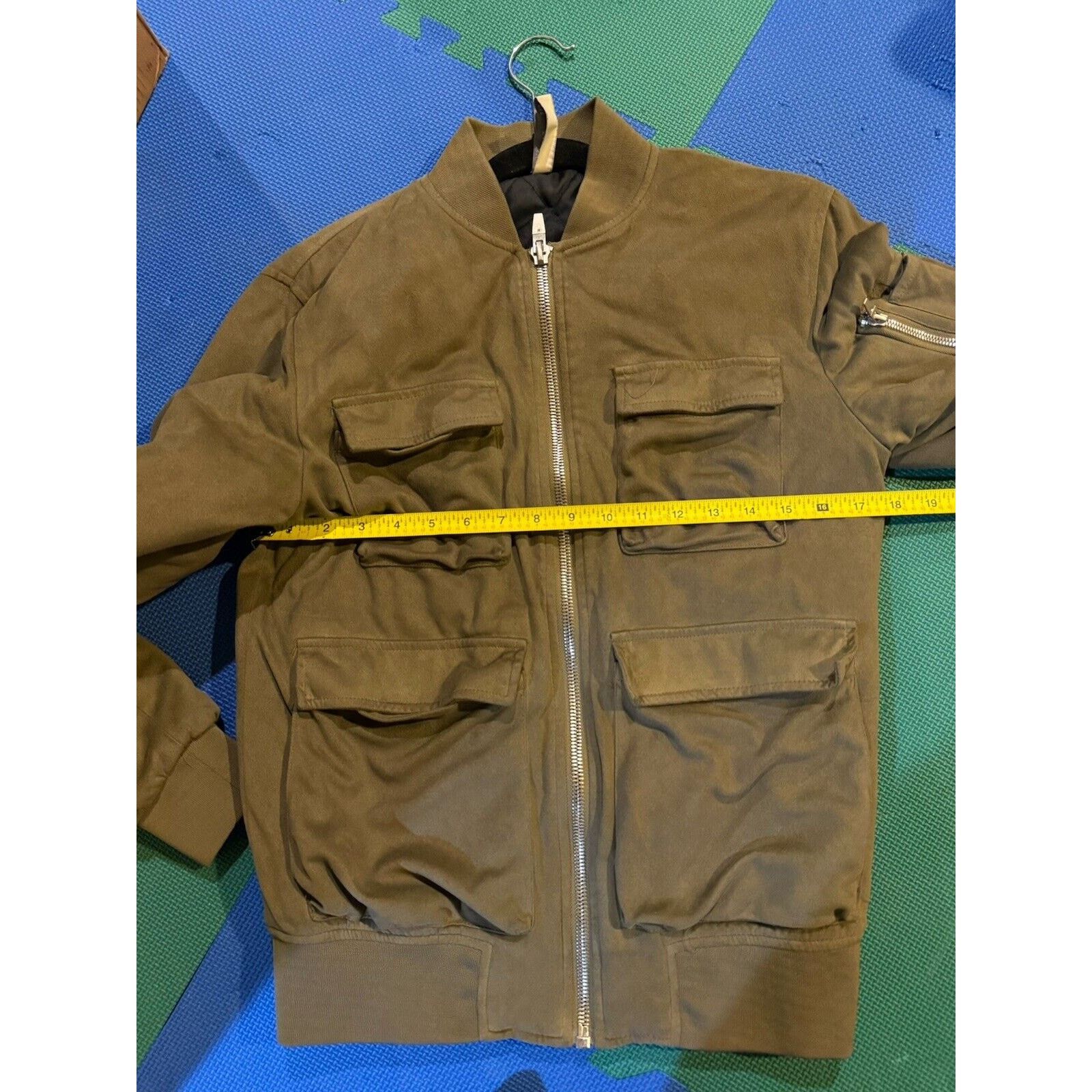 Zara MENS ZARA GREEN BOMBER JACKET SIZE MEDIUM STREETWEAR FASHION Size US M / EU 48-50 / 2 - 5 Thumbnail