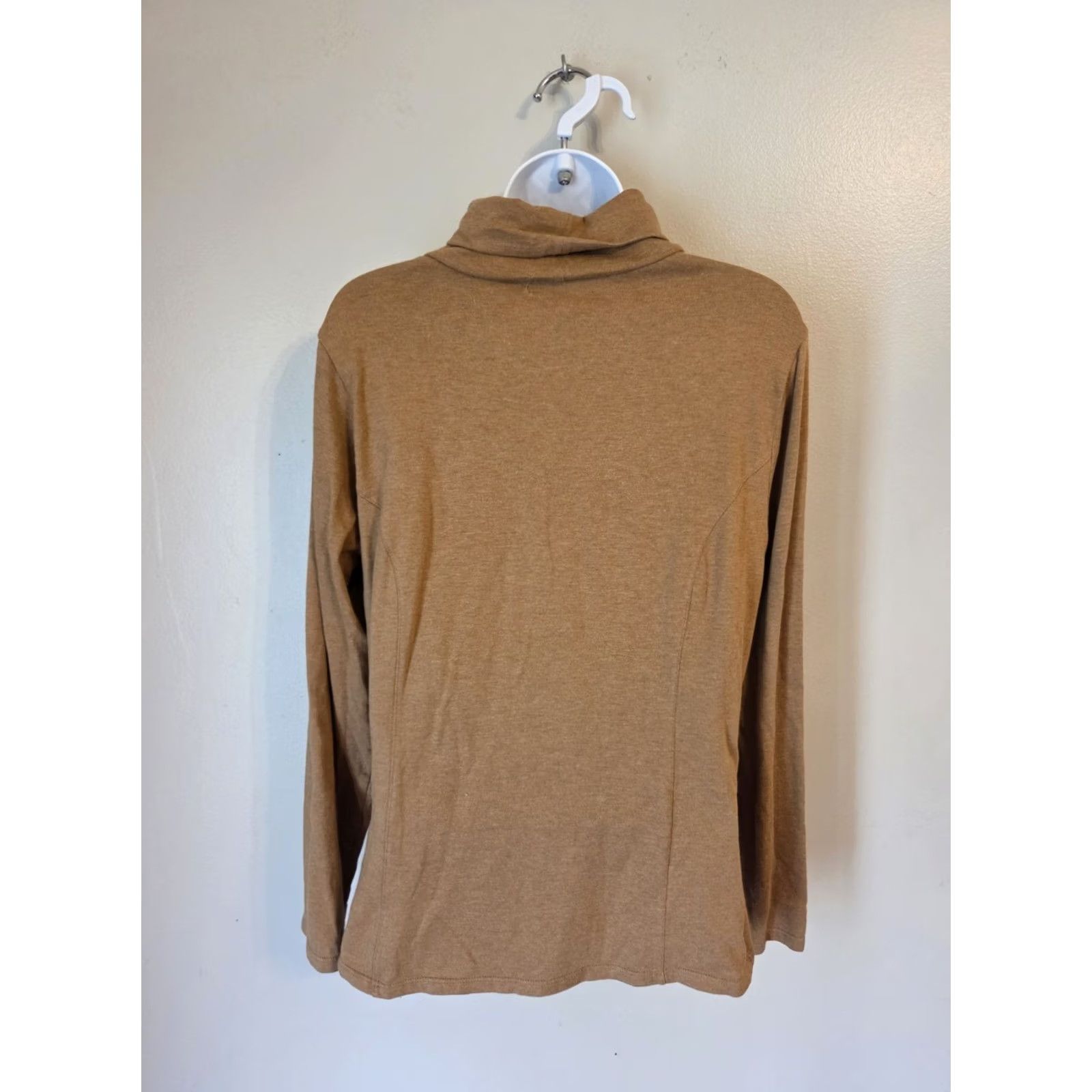 Coldwater Creek Coldwater Creek Shirt Womens M Brown Turtleneck Long Sleeve Top Size M / US 6-8 / IT 42-44 - 5 Thumbnail