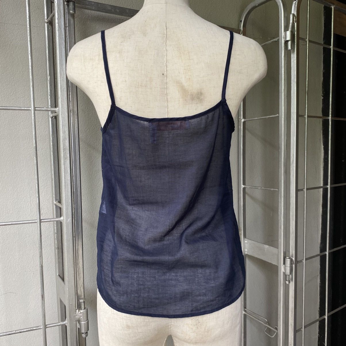See by Chloe Blue Flowy Spaghetti Strap Blouse