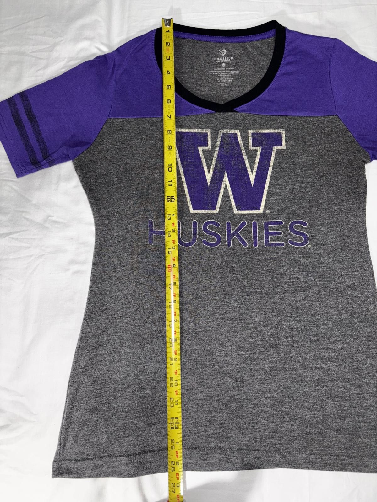 Colosseum Athletics Colosseum Women's UW Huskies Tee - Gray & Purple Spirit Wear Size M / US 6-8 / IT 42-44 - 7 Thumbnail