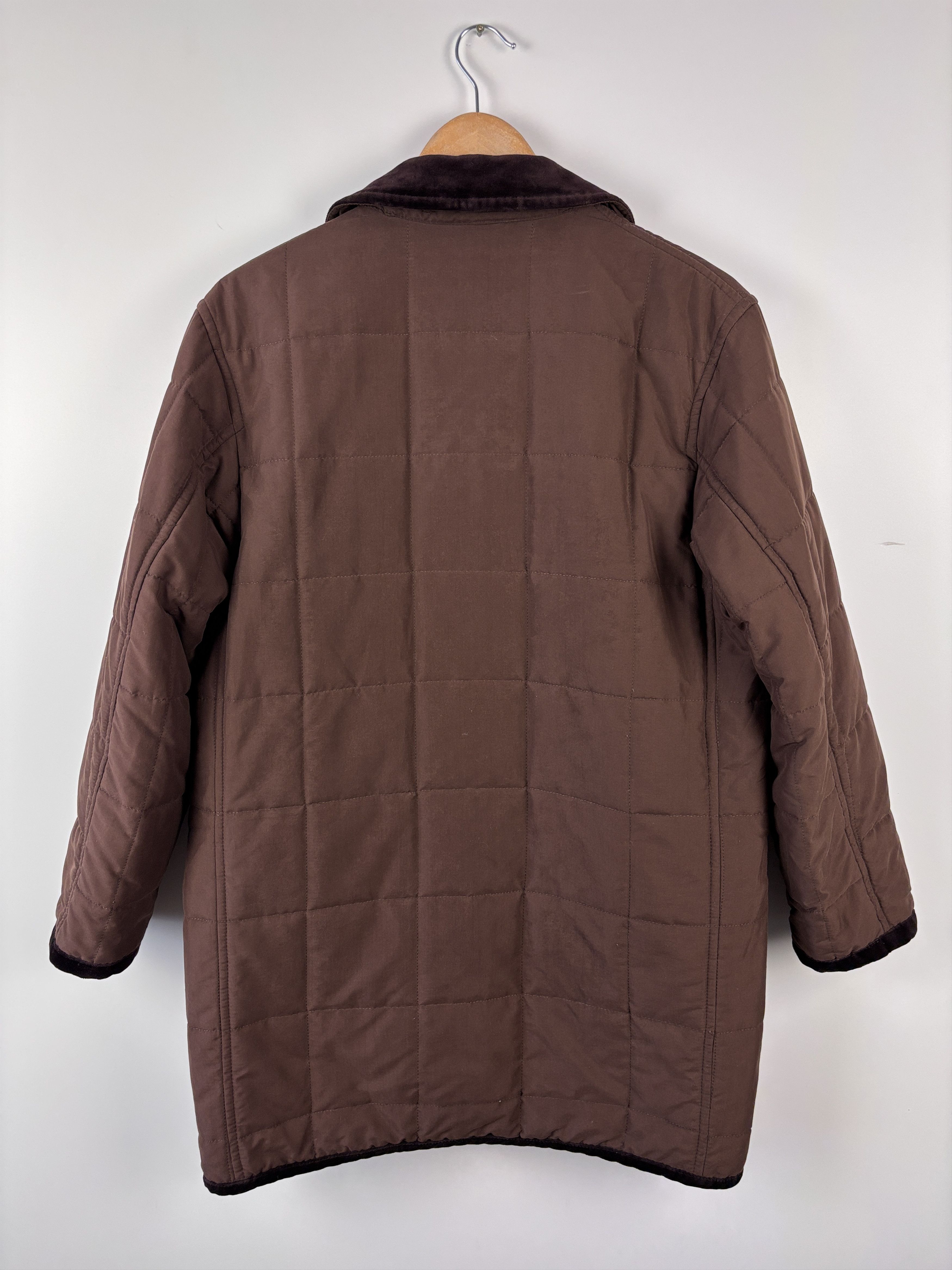 Burberry × Vintage Vintage Burberrys Nova Check Quilted Jacket Coat Brown 36 Size L / US 10 / IT 46 - 8 Thumbnail