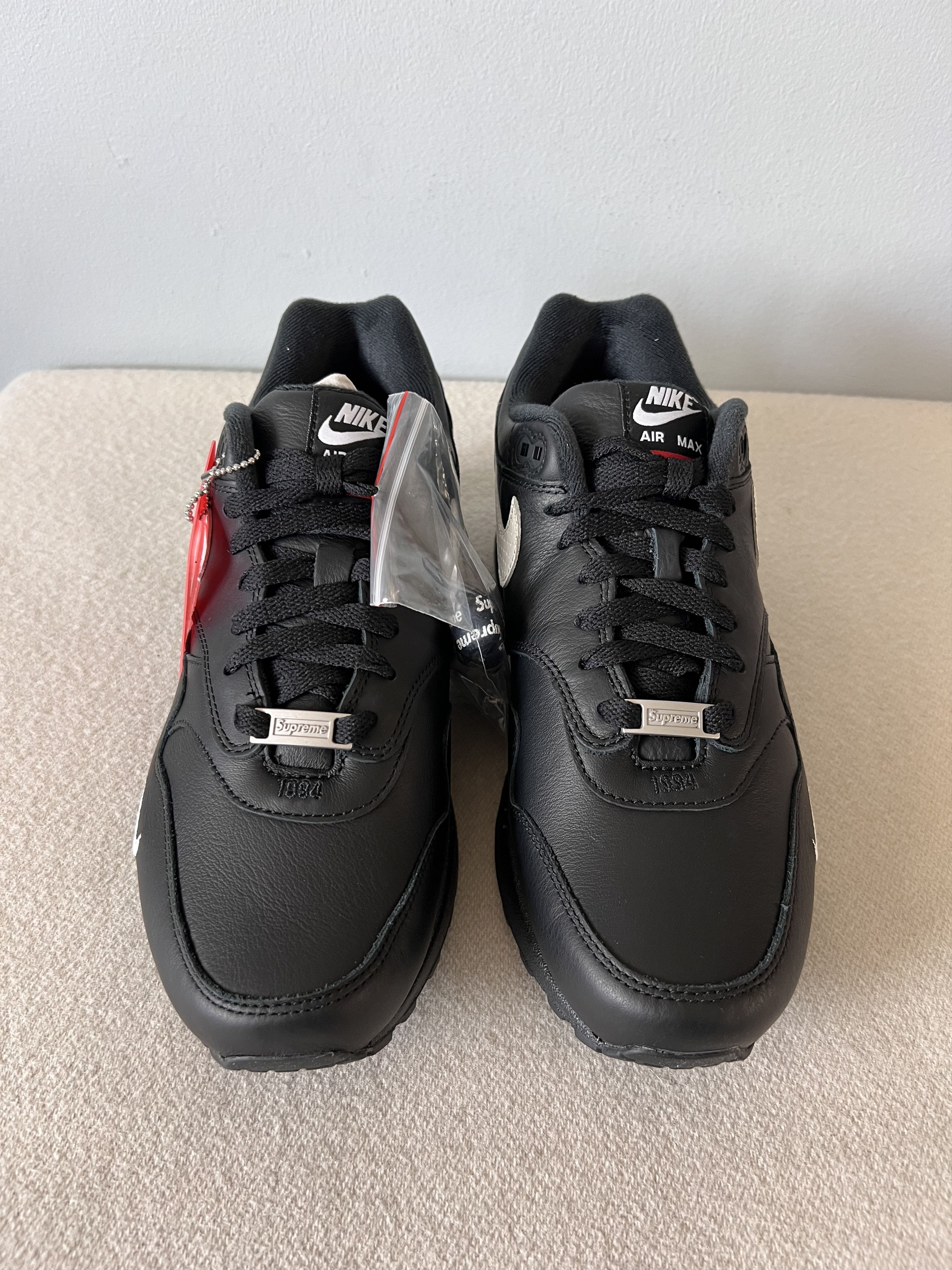 Nike × Supreme Supreme Nike Air Max 1 '87 SP in Black Size US 12 / EU 45 - 4 Thumbnail