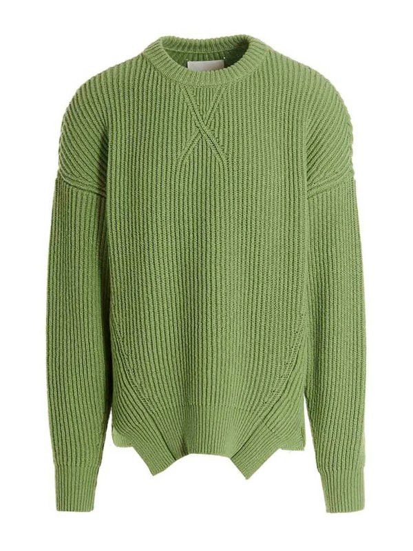 Jil Sander × Raf Simons Jil Sander AW12 Green Intarsia Whale