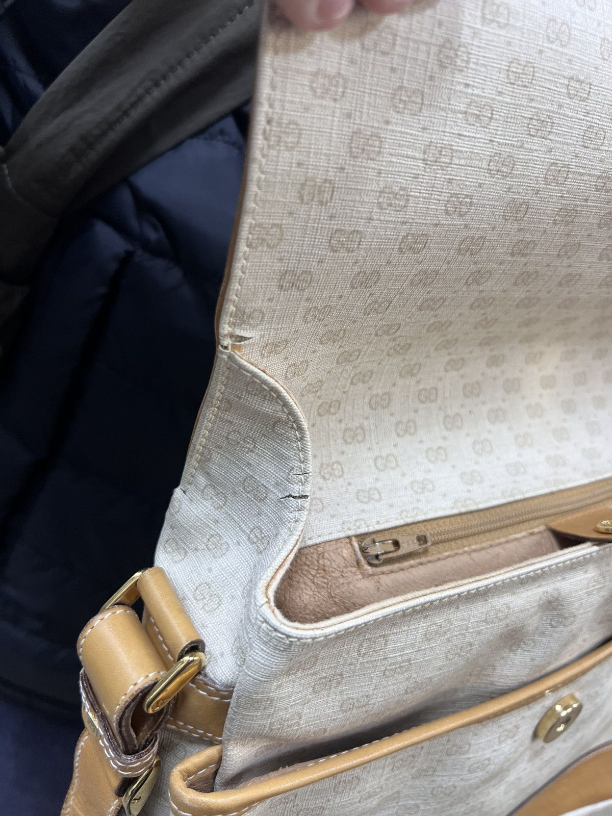 Gucci Gucci shoulder bag beige canvas Size ONE SIZE - 11 Thumbnail
