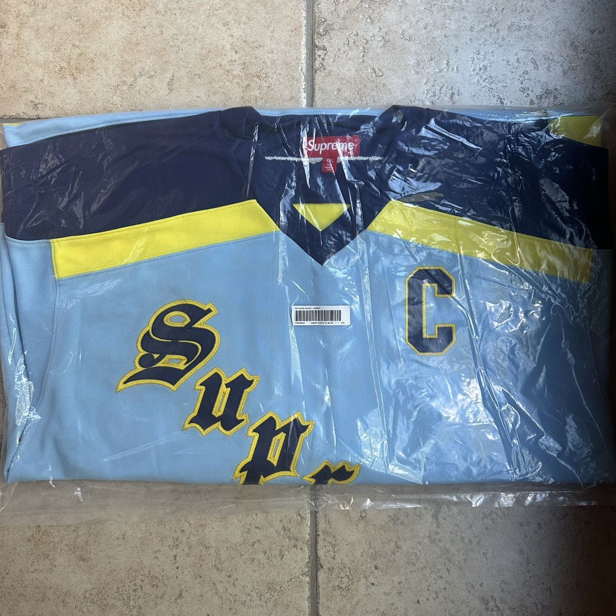 Supreme Supreme Fire & Ice Hockey Jersey Light Blue Size XXL Size US XXL / EU 58 / 5 - 1 Thumbnail