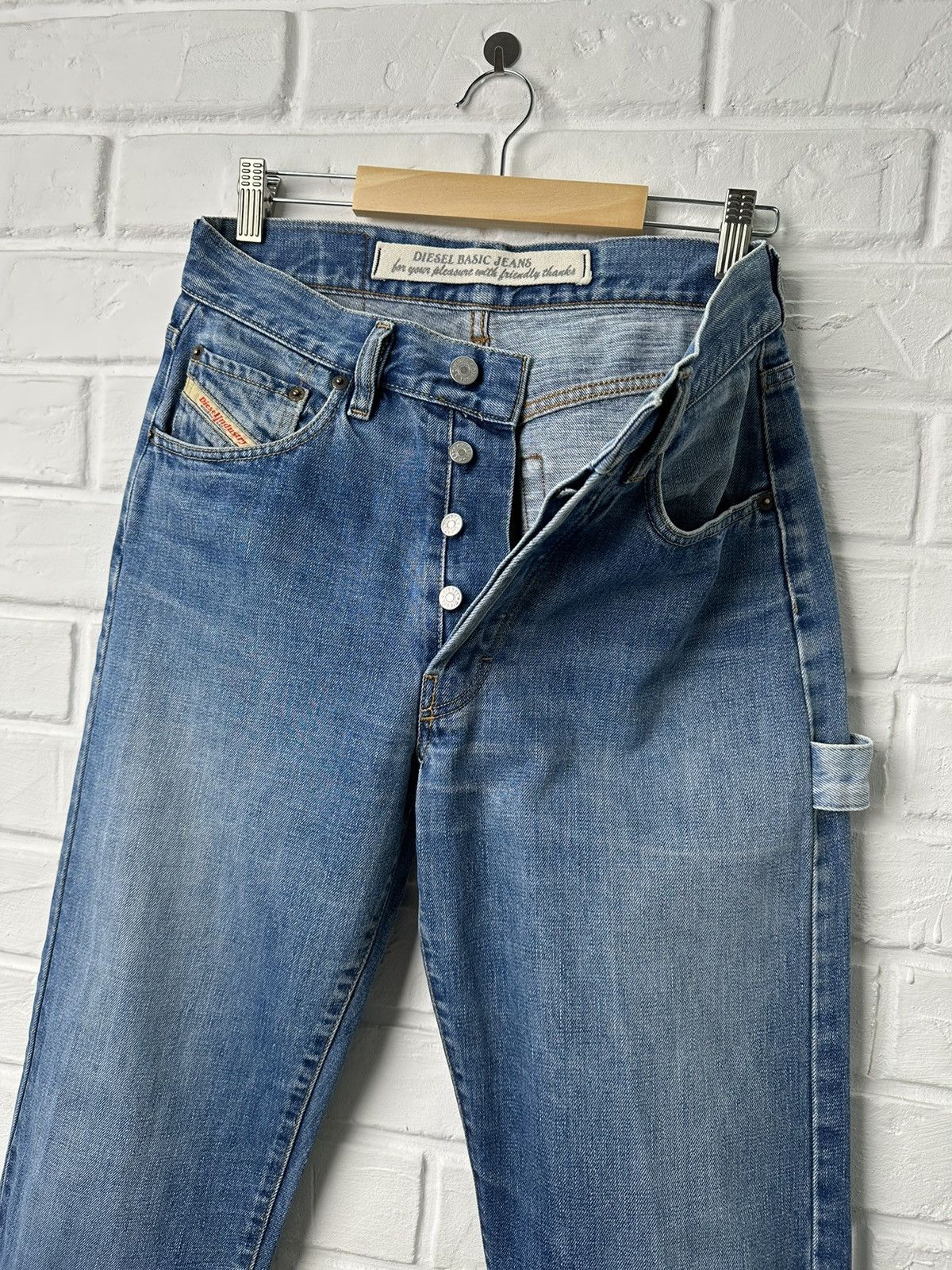 Diesel Y2K DIESEL Cheyenne Carpenter High Waist Denim Pants Size US 29 - 10 Thumbnail