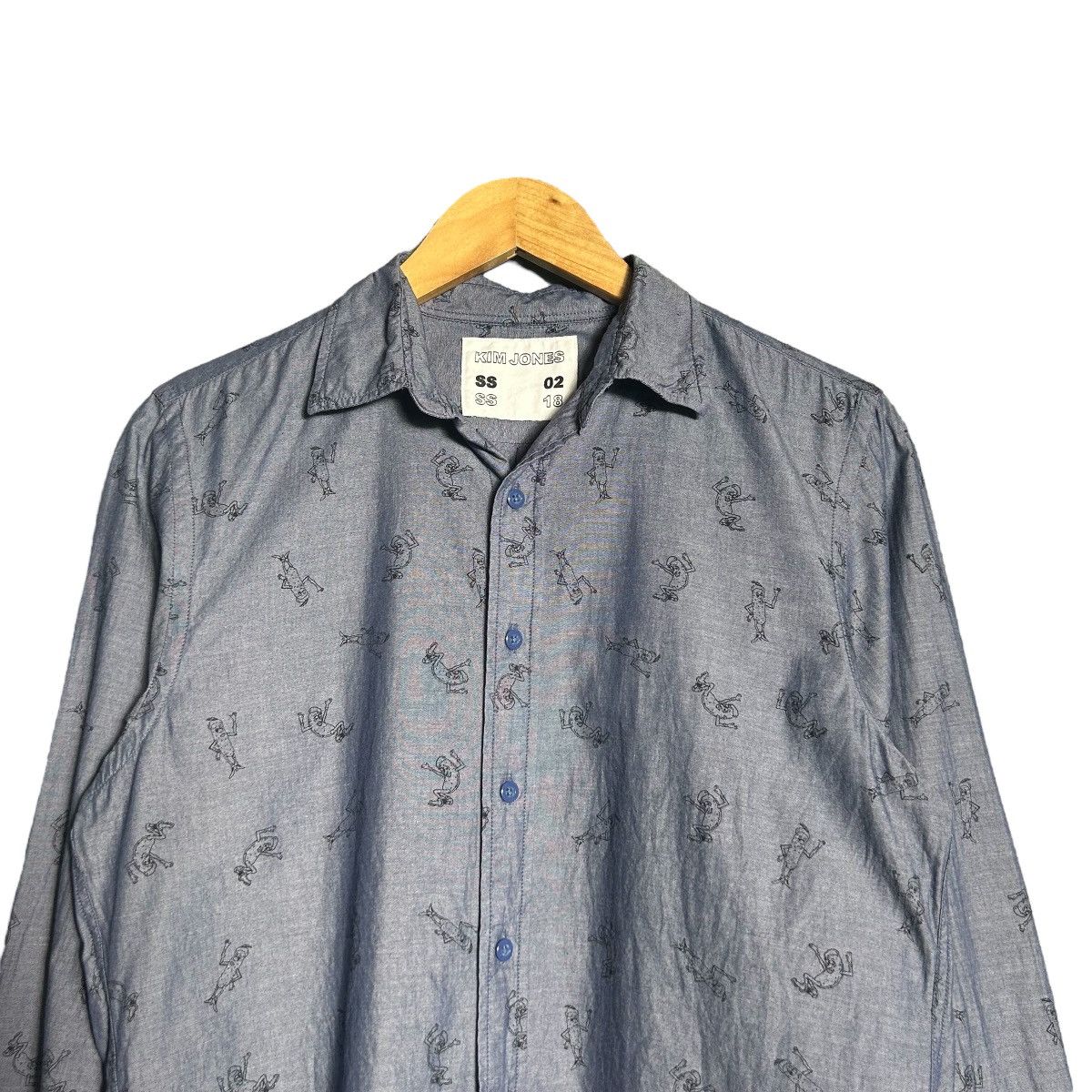Kim Jones Kim Jones Logo Monogram Button Up Shirt Size M / US 6-8 / IT 42-44 - 3 Thumbnail