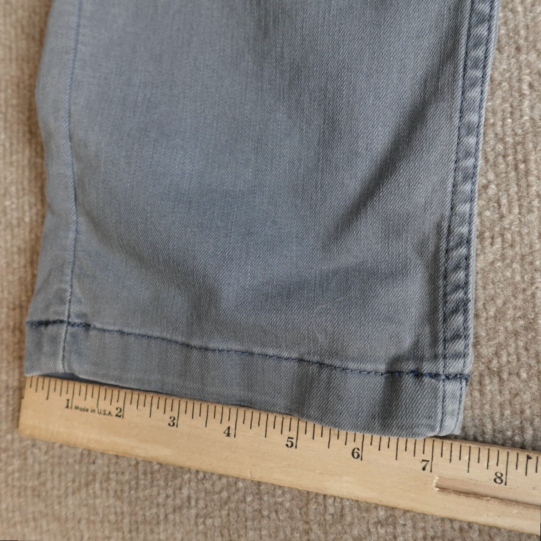 Vintage Mugsy Jeans 33 x 31 Blue Solid Logans Jeans Men 34 31 Regular Cotton Blend Denim Straight Button Fly Pocketed Shirt? Size US 34 / EU 50 - 5 Thumbnail