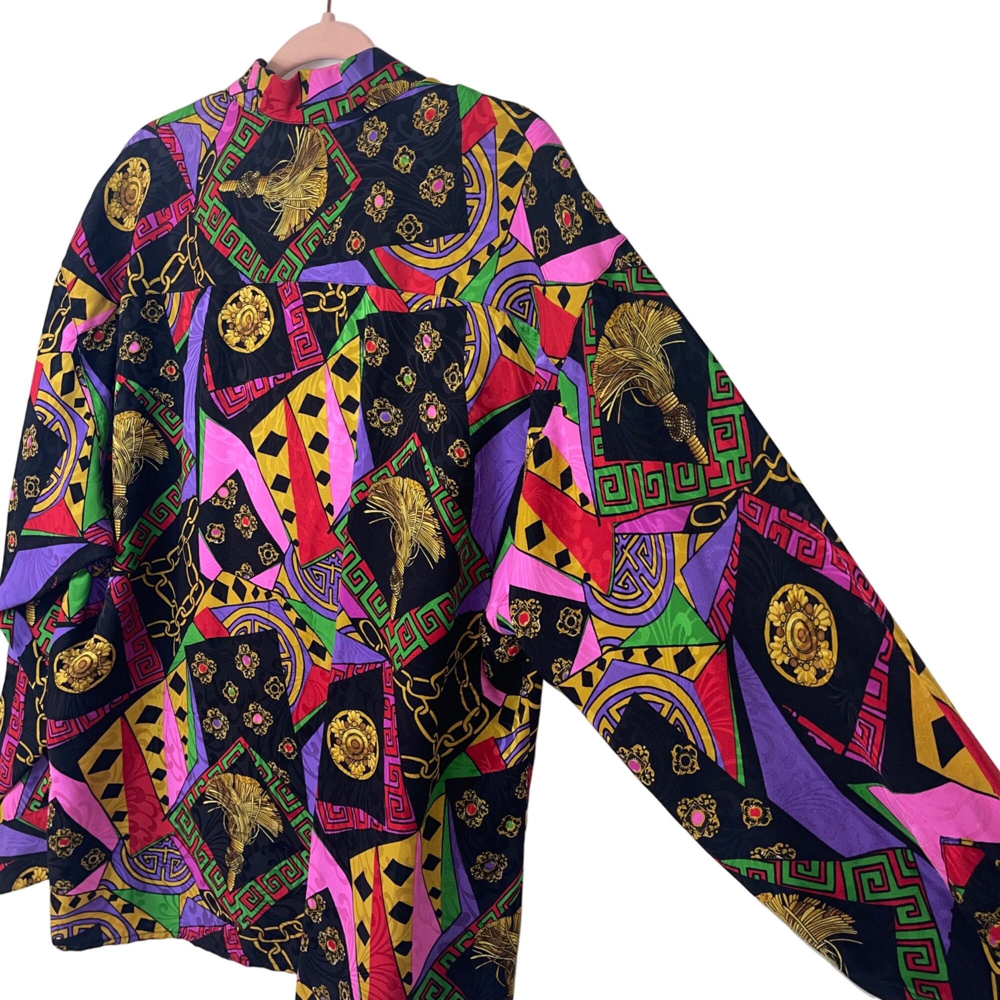 Classiques Vintage Womens Blouse Size 14 Multicolor