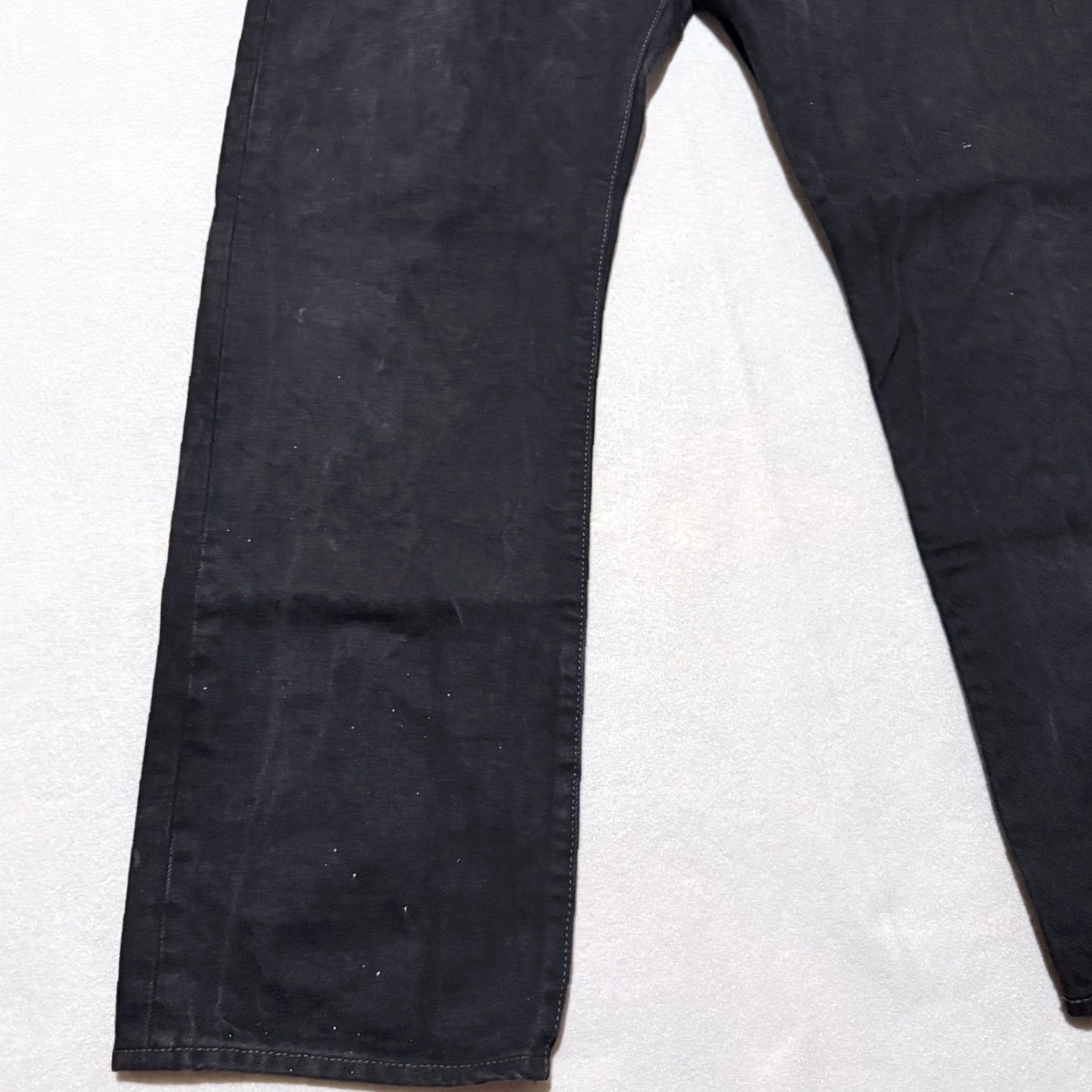 Levi's VINTAGE Levi's 501 Original Jeans Mens 36x30 Black Denim Straight Leg Button-Fly Flaws Size US 36 / EU 52 - 2 Thumbnail