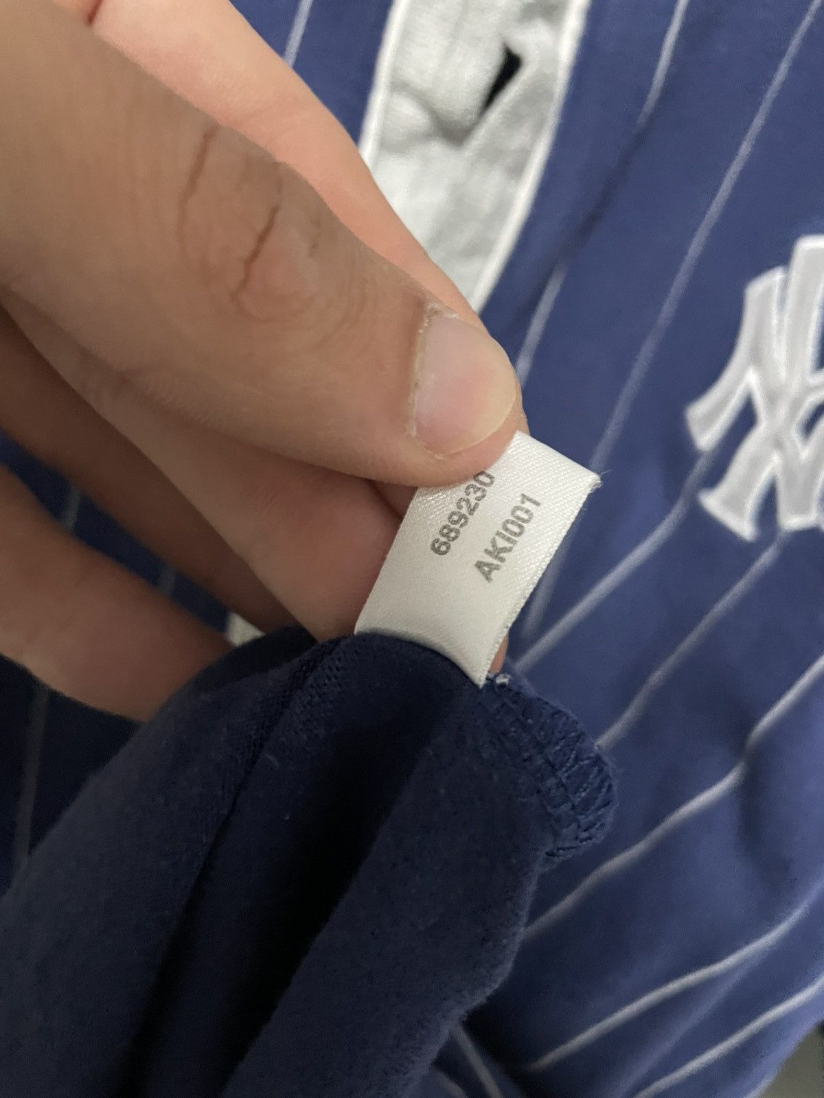 Adidas × MLB × New York Yankees Vintage 90s Adidas New York Yankees Baseball Button Jersey Size US L / EU 52-54 / 3 - 17 Thumbnail
