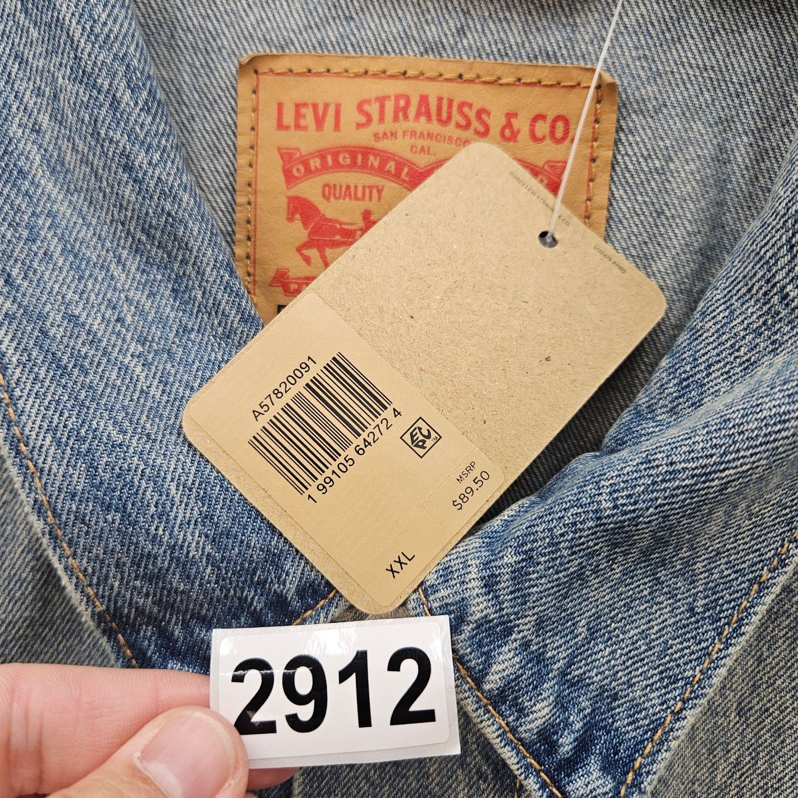Levi's LEVI'S MEN'S XXL RELAXED FIT TYPE III TRUCKER JACKET Size US XXL / EU 58 / 5 - 5 Thumbnail