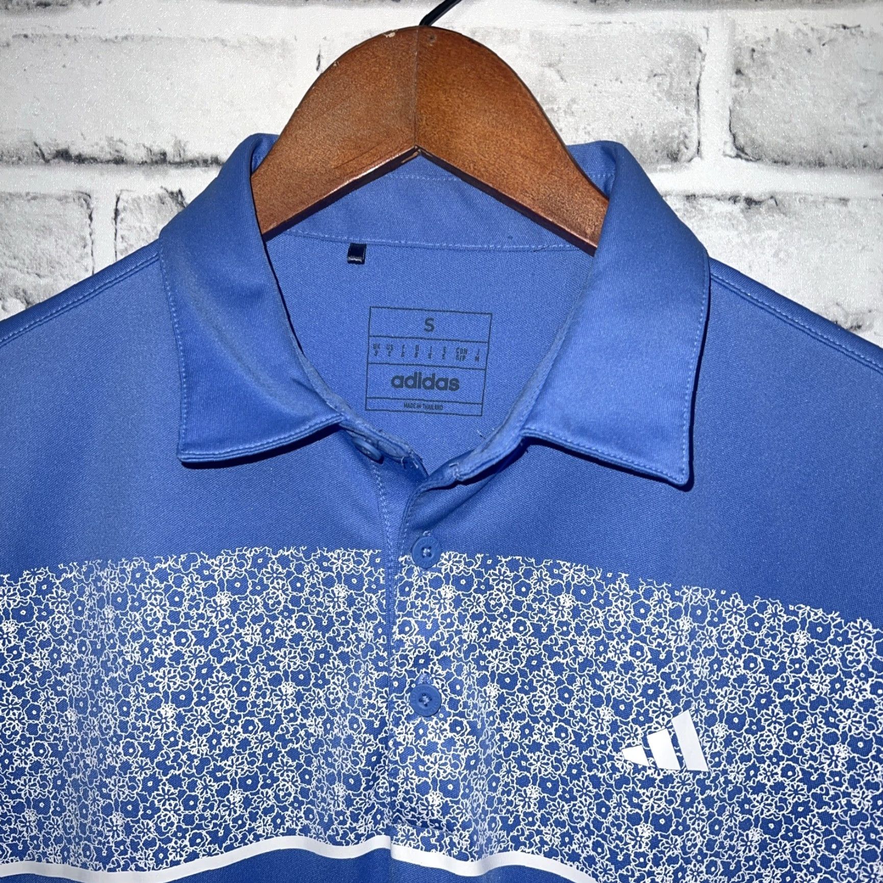 Adidas Adidas Polo Shirt Blue Mens Size S Regular Fit Size US S / EU 44-46 / 1 - 2 Thumbnail
