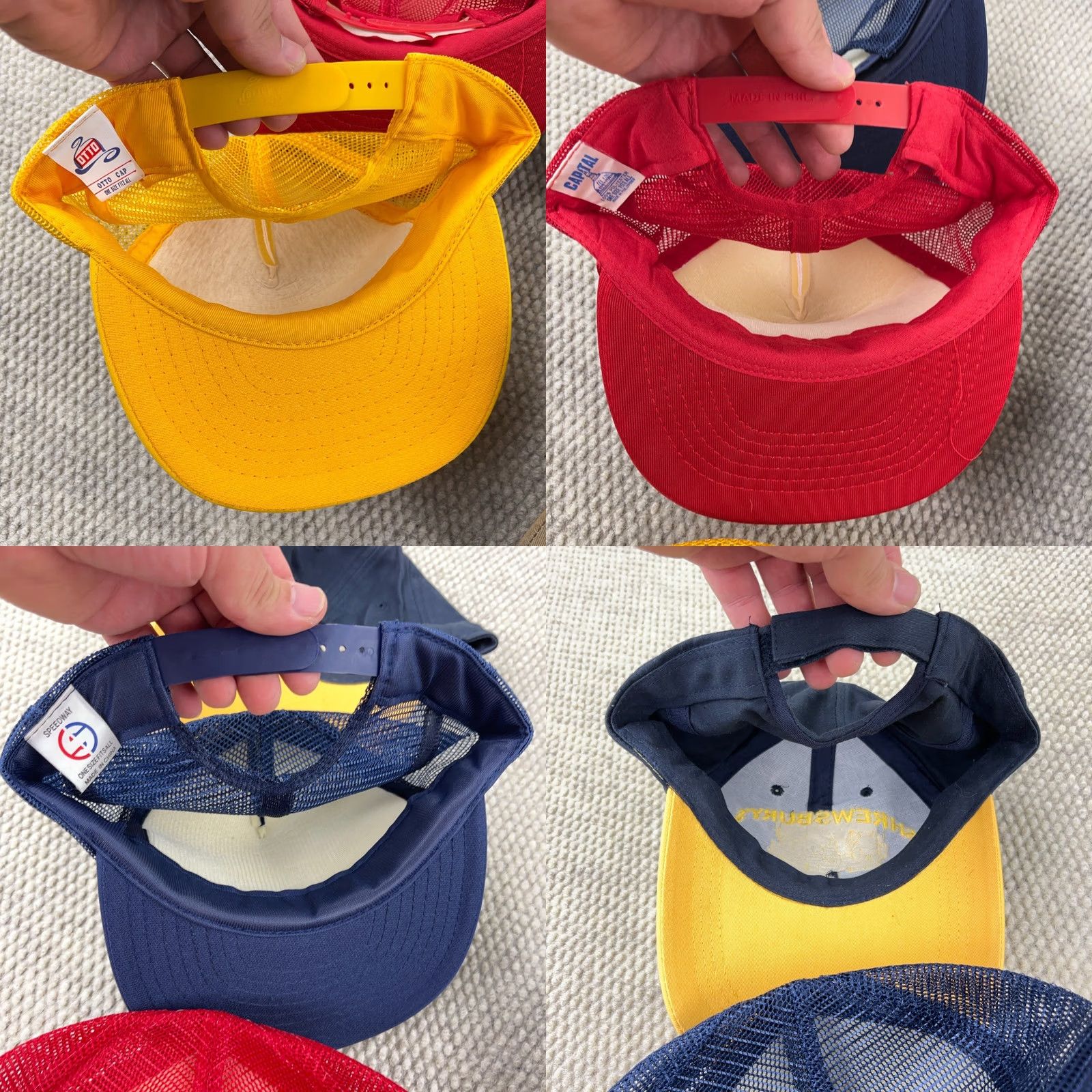 Roper VINTAGE Trucker Hat Snapback Cap 80s 90s USA Advertising Patch Logos Rope Lot M8 Size ONE SIZE - 8 Thumbnail