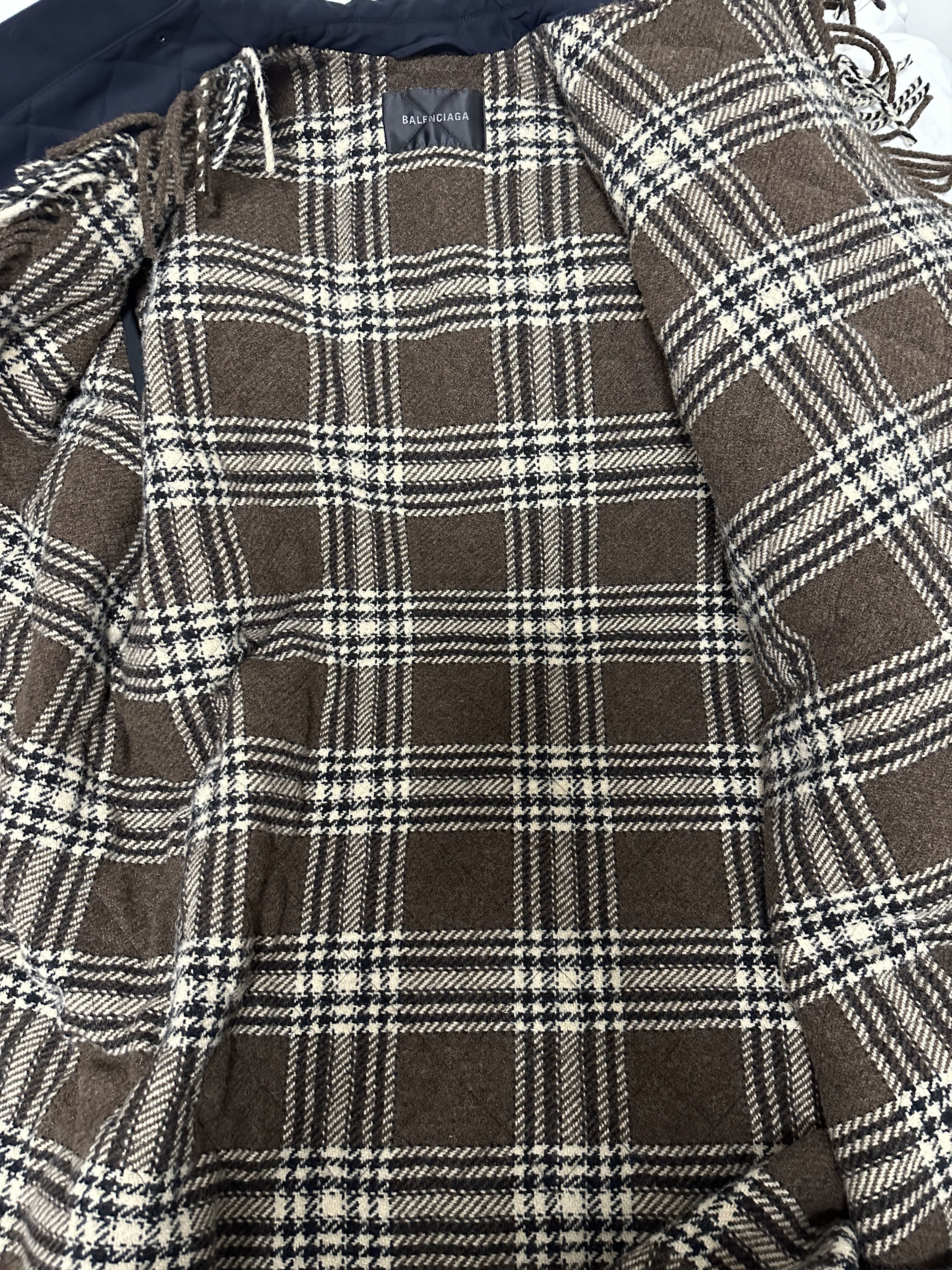 Balenciaga SP24 Layered quilted and check parka Size US S / EU 44-46 / 1 - 4 Thumbnail