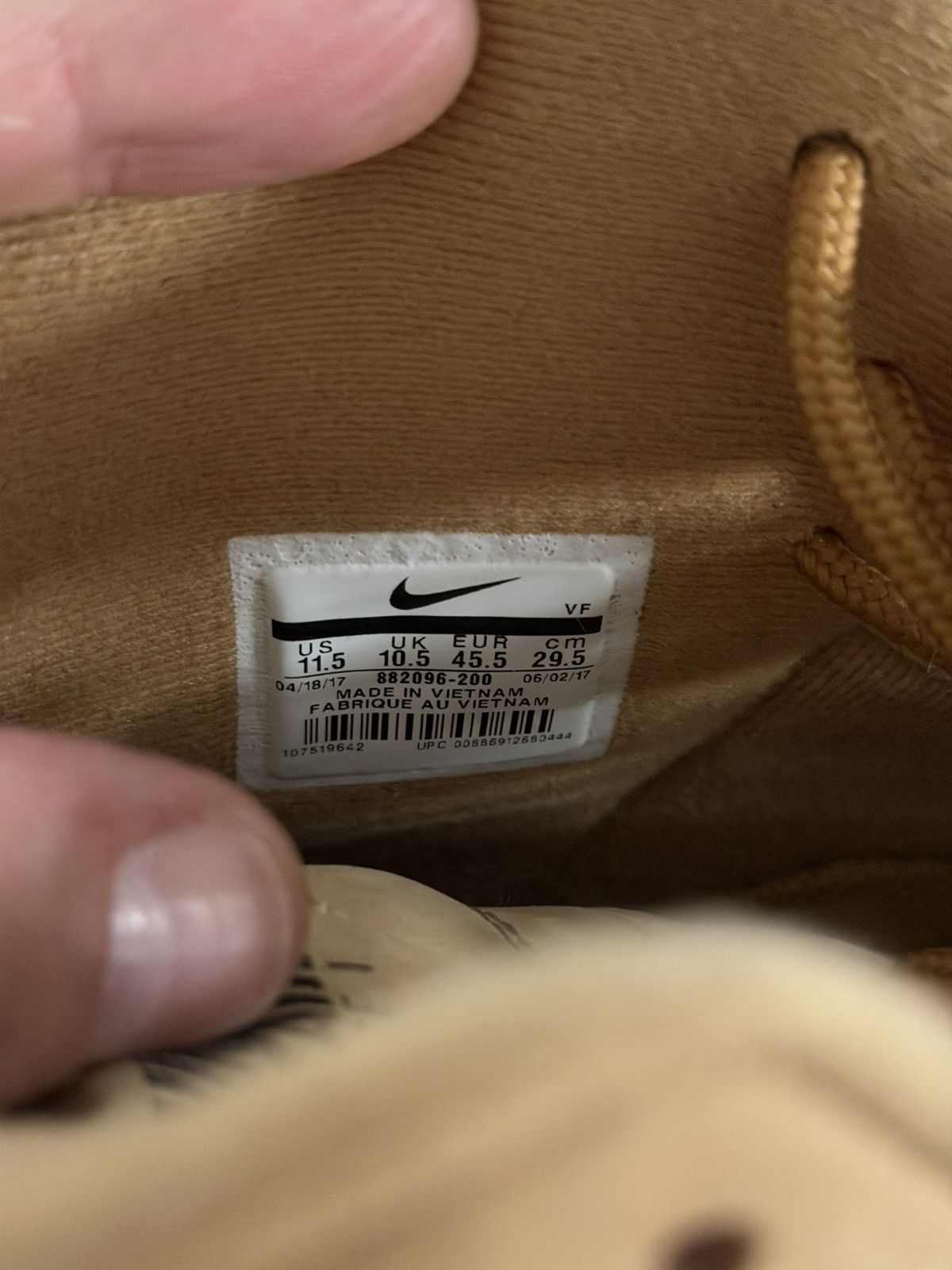 Nike Nike AF1 High WB Size US 11.5 / EU 44-45 - 8 Thumbnail