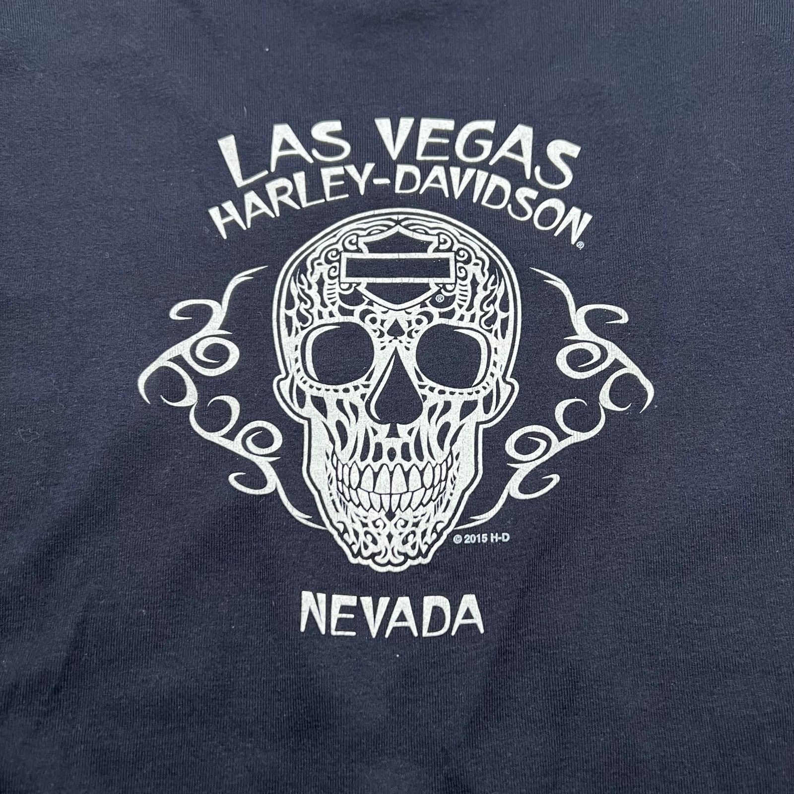Harley Davidson Y2K Harley Davidson Sz M Black Logo Tattoo Long Sleeve USA Size M / US 6-8 / IT 42-44 - 9 Thumbnail