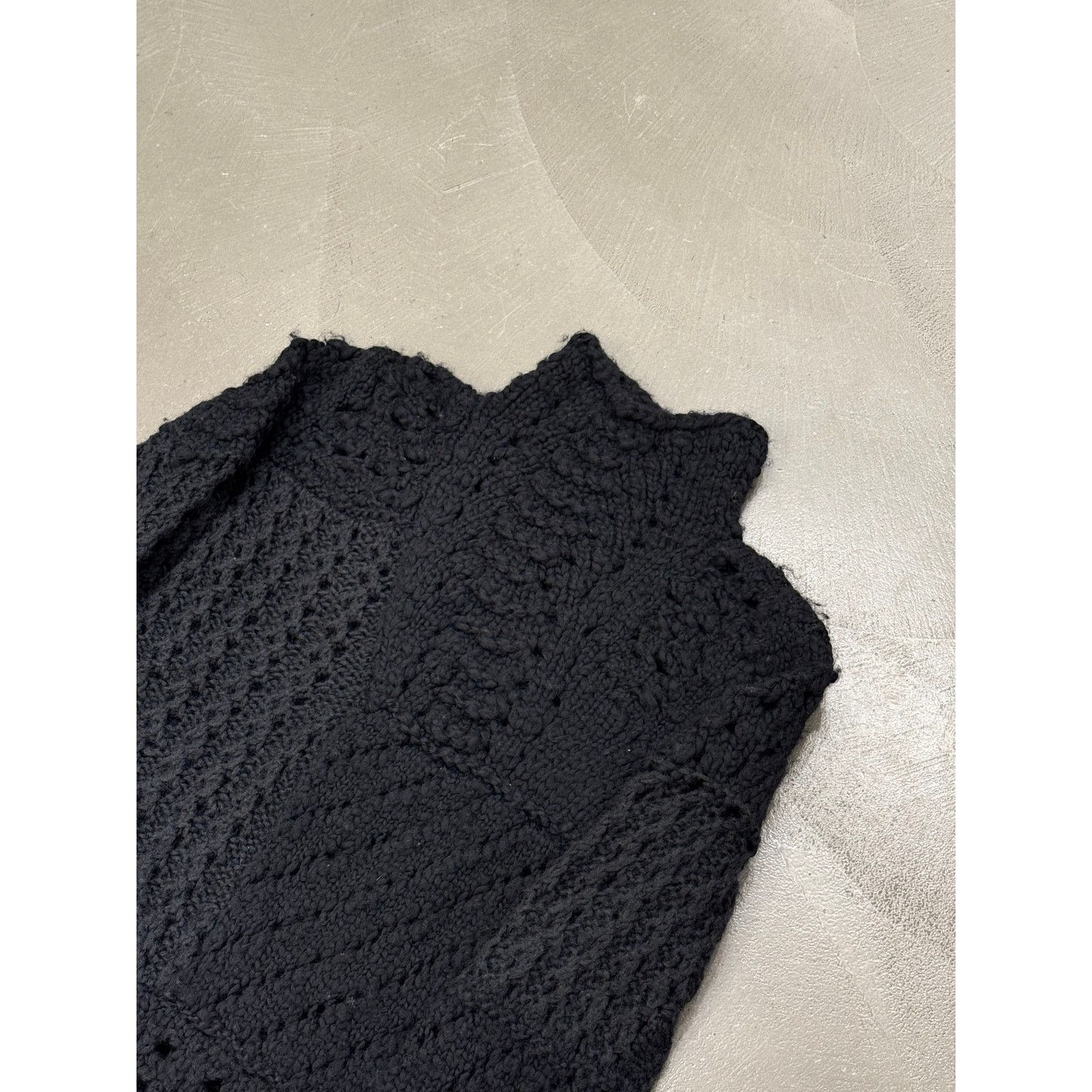 Giorgio Armani 1990s Emporio Armani patchwork heavy hand knitted sweater Size XXL / US 16-18 / IT 52-54 - 6 Thumbnail