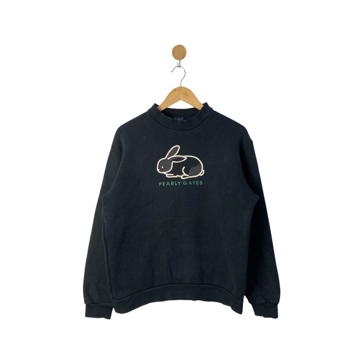 Japanese Brand Pearly Gates Jack Bunny Ears Big Logo Knitwear #2602 Size US M / EU 48-50 / 2 - 1 Thumbnail