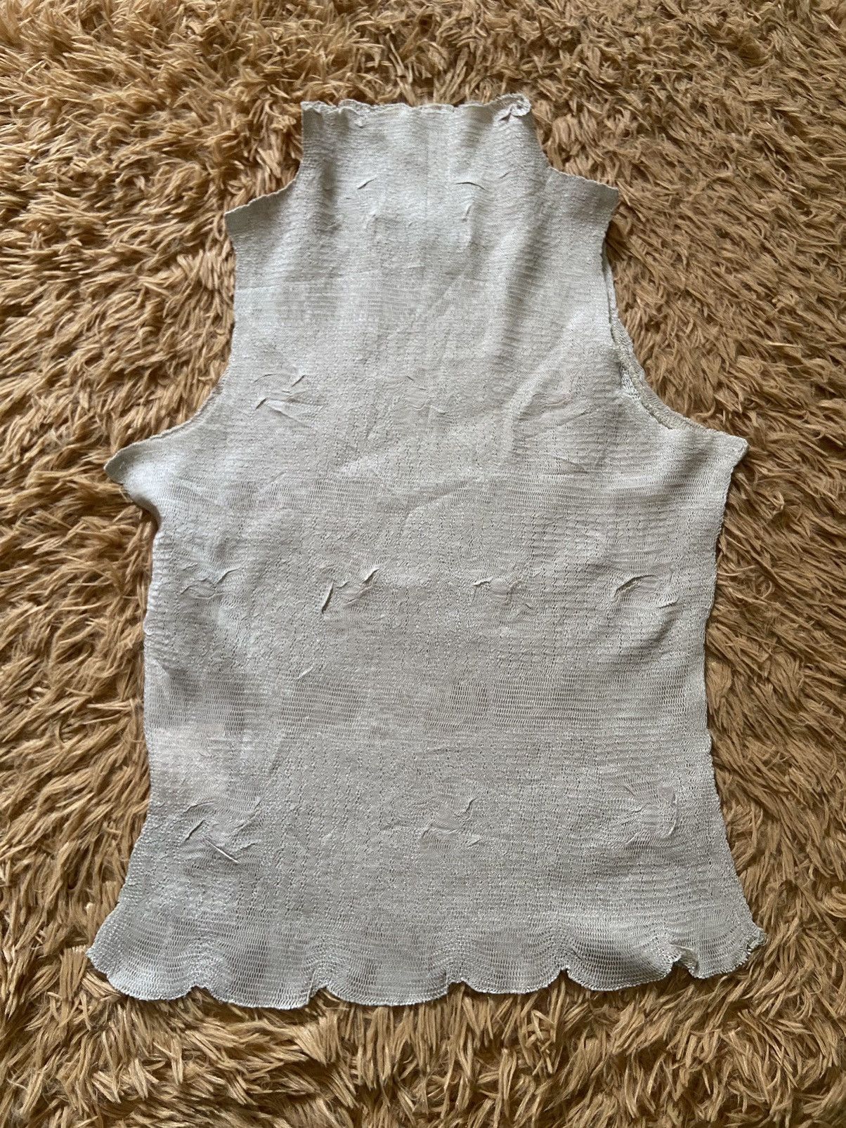 Issey Miyake Archive Yoshiki Hishinuma Floral Shibori Textured Mesh Top Size M / US 6-8 / IT 42-44 - 3 Thumbnail