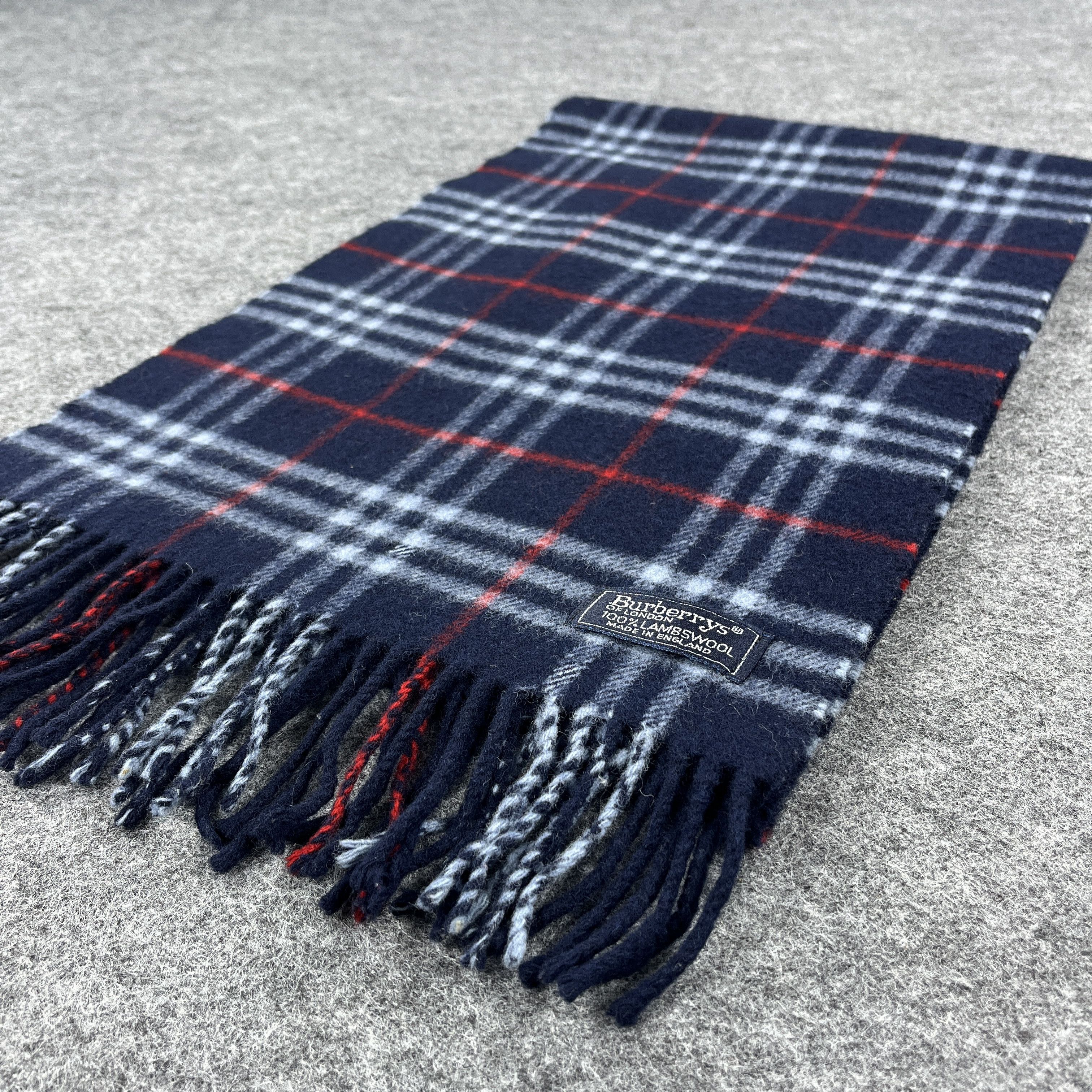 Burberry × Vintage Burberry Scarf / Muffler / Neckwear T1053 Size ONE SIZE - 11 Thumbnail