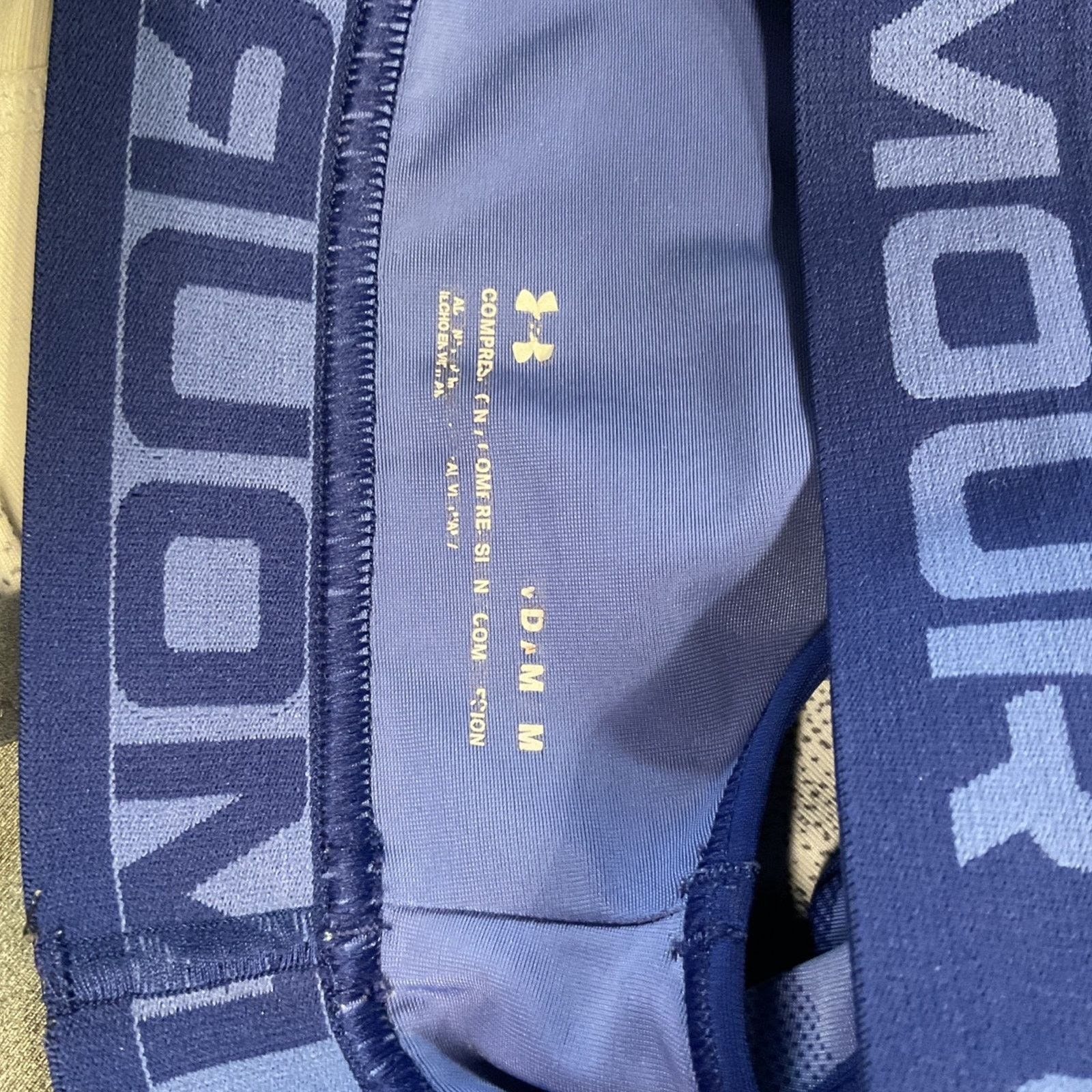 Under Armour Under Armour Blue Crossback Logo Band Sports Bra Size M / US 6-8 / IT 42-44 - 4 Thumbnail