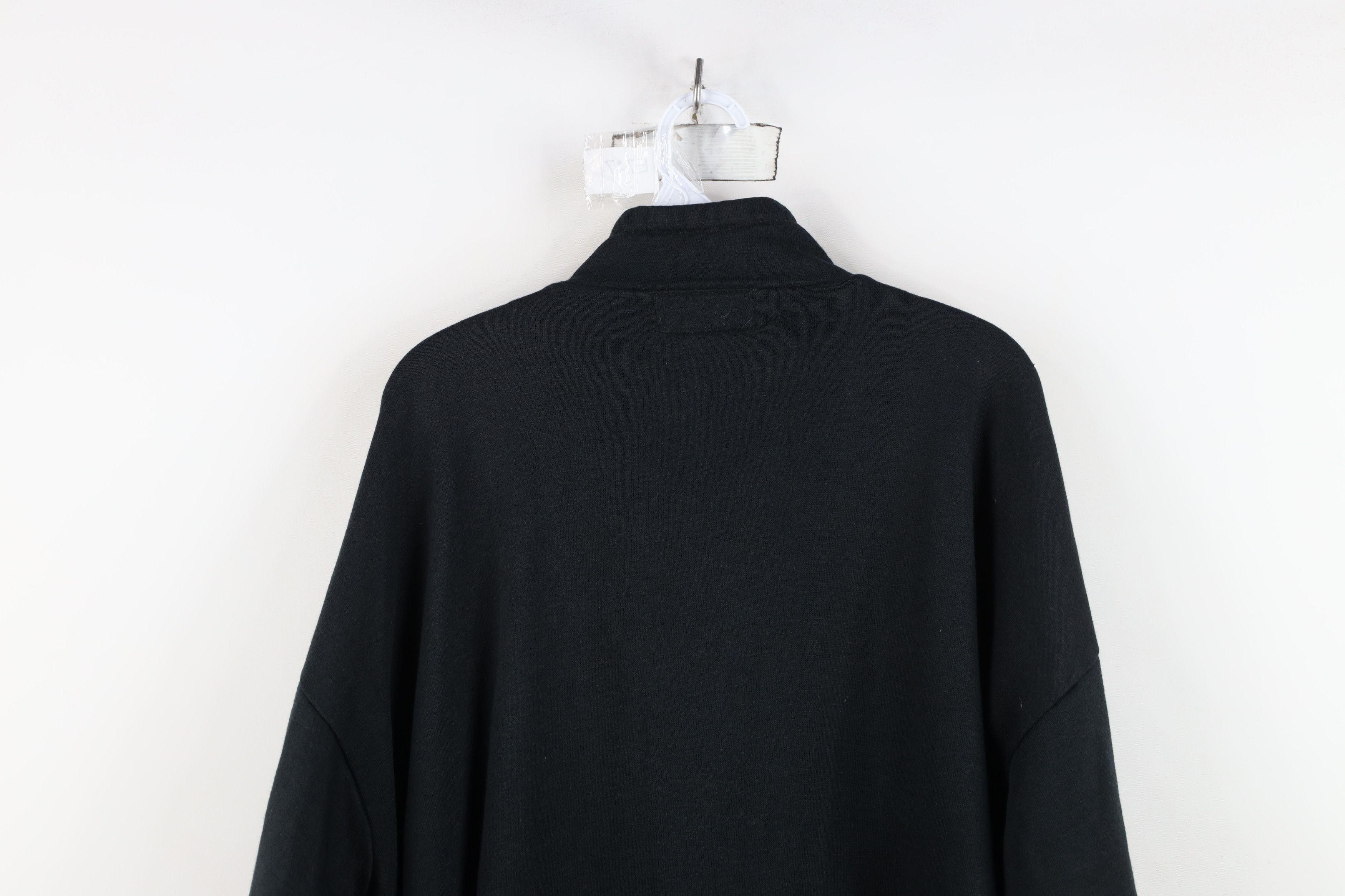 Vintage Vintage 90s Streetwear Quilted Bib Baggy Sweatshirt Black Size 3XL / US 20-22 - 14 Thumbnail