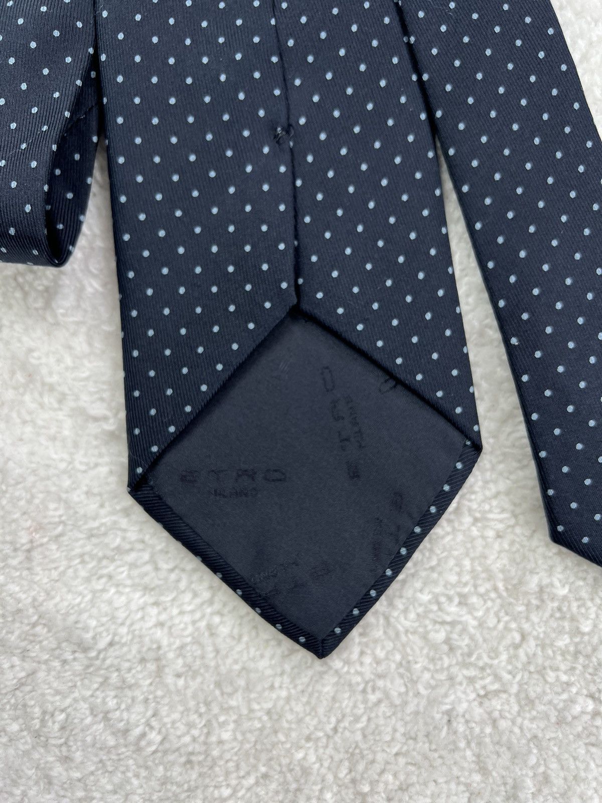 Etro Vintage Etro Italy Silk Geometric Blue Luxury Tie Size ONE SIZE - 6 Thumbnail
