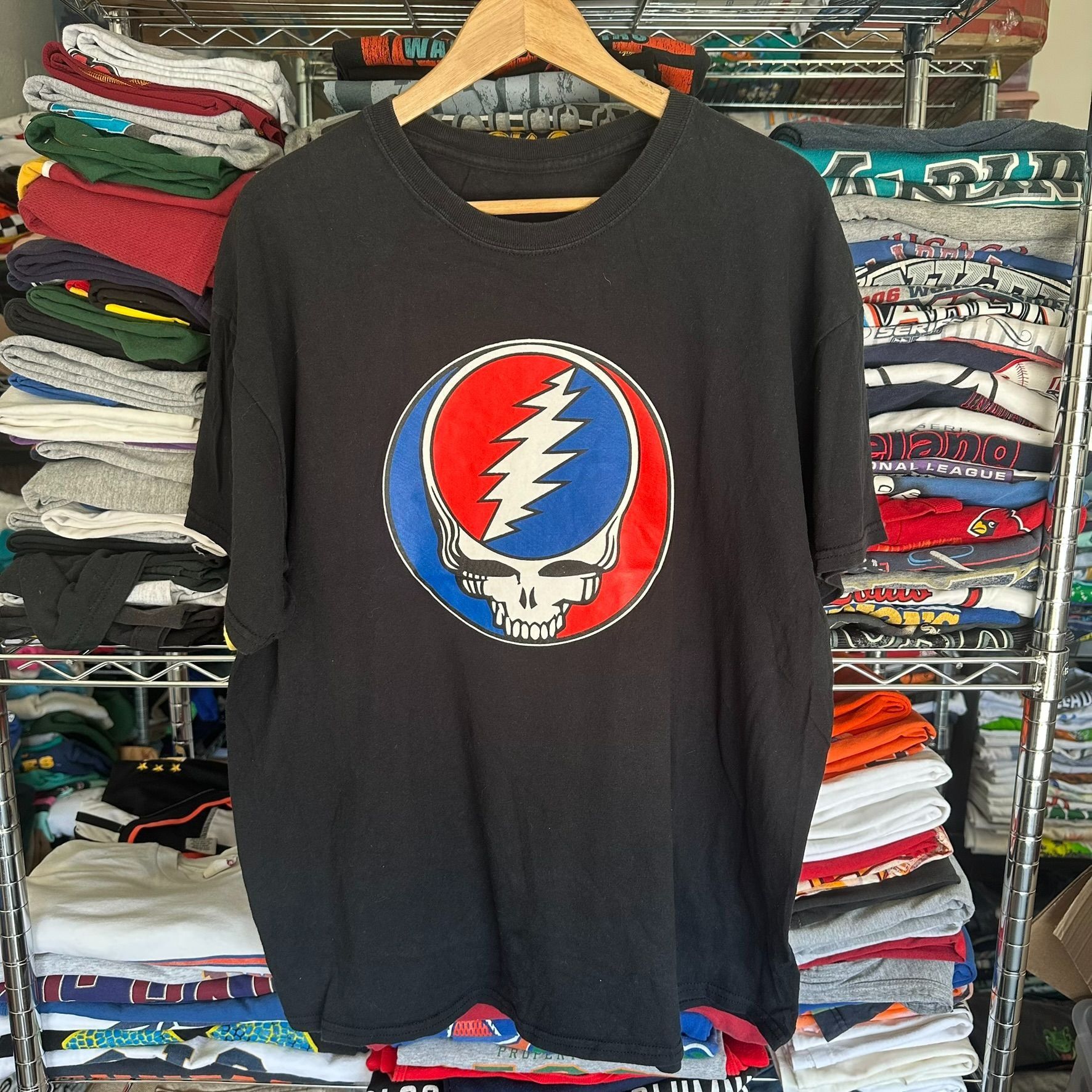 Grateful Dead Vintage Y2K Grateful Dead Stealie Skull Band T-Shirt Grunge Size US L / EU 52-54 / 3 - 5 Thumbnail