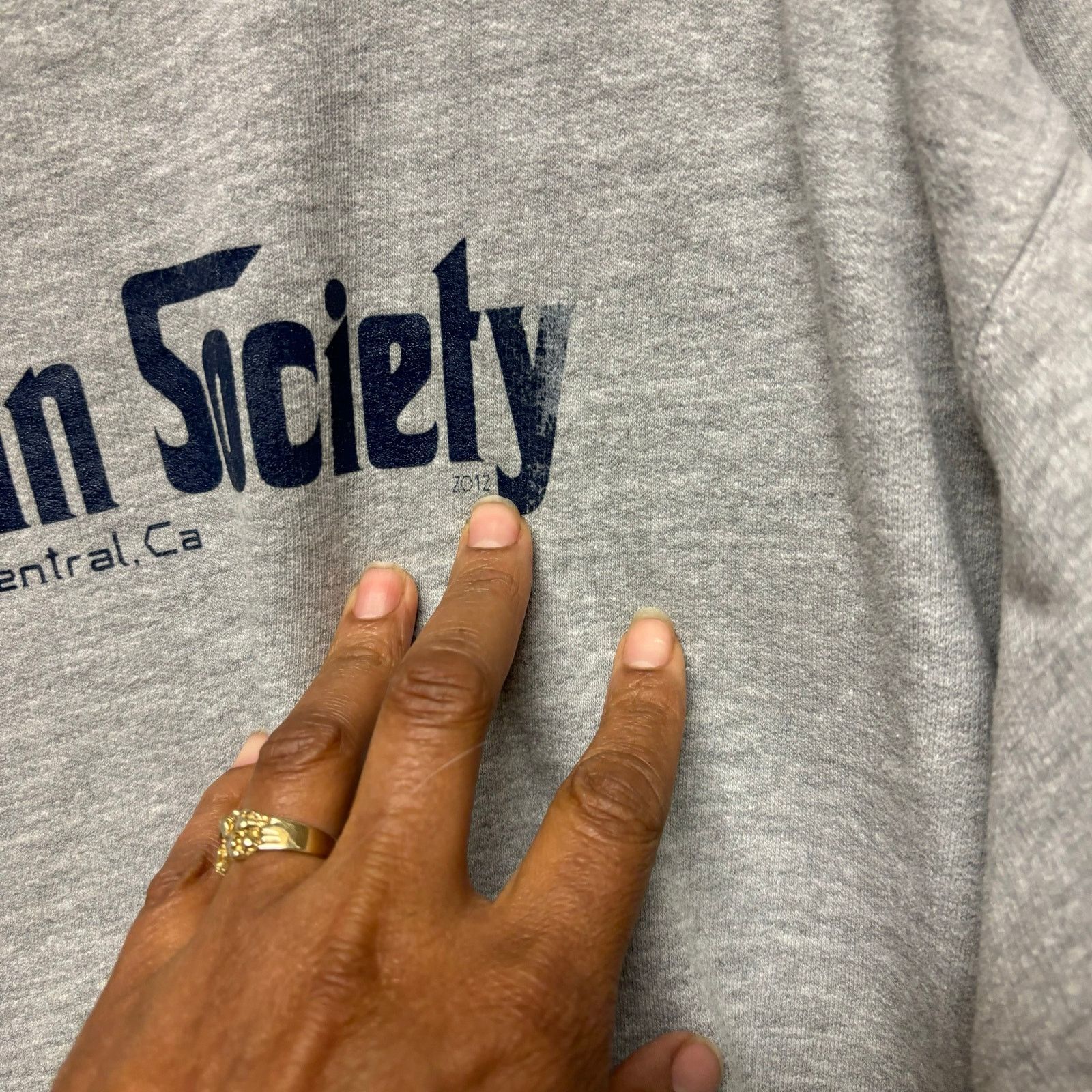 Other Gold Chain Society Crewneck Hoodie Block Letter Center Rap Size US S / EU 44-46 / 1 - 7 Thumbnail