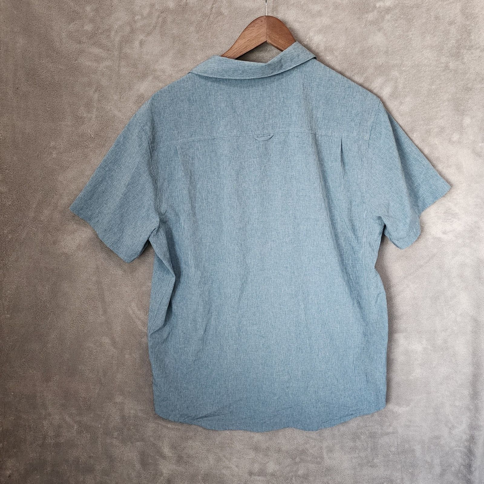 Hurley Hurley Men's Medium Gray Short Sleeve Button-Up Shirt Size US M / EU 48-50 / 2 - 2 Thumbnail