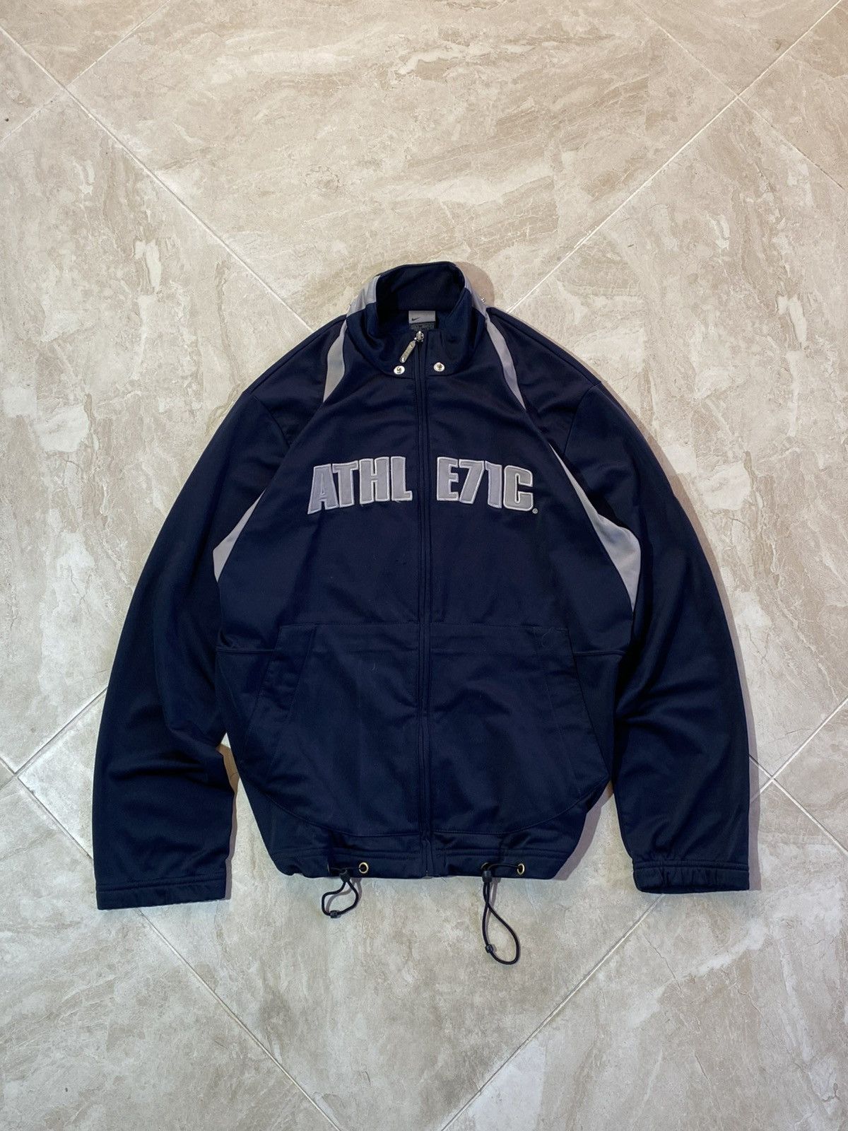Nike 🔥 VINTAGE 2000s NIKE ATHLETIC DRILL STYLE SPORT TRACK TOP Size US S / EU 44-46 / 1 - 1 Thumbnail