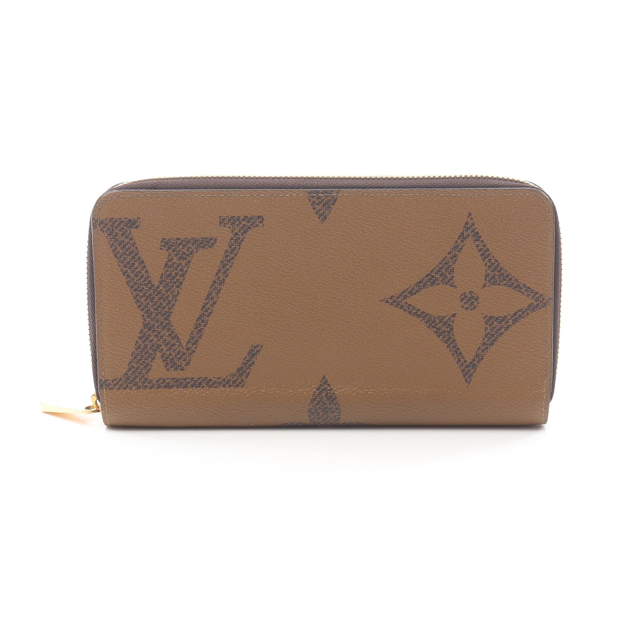 Louis Vuitton Louis Vuitton Zippy Wallet Monogram Giant Reverse Round Zipper Long Leather Light Brown Size ONE SIZE - 1 Thumbnail