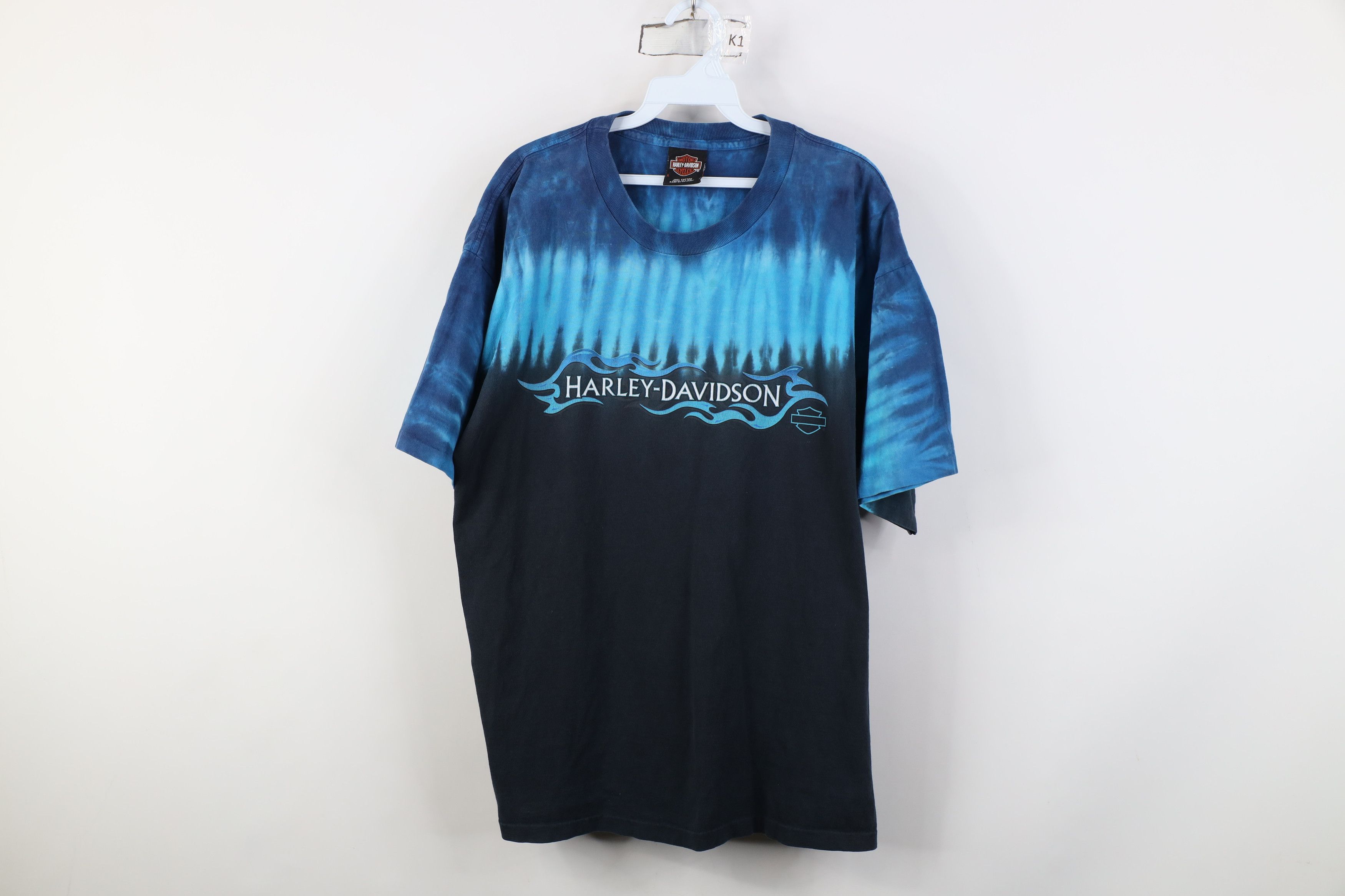 Harley Davidson Vintage Y2K Harley Davidson Tribal Fire Flames T-Shirt USA Size US L / EU 52-54 / 3 - 1 Thumbnail