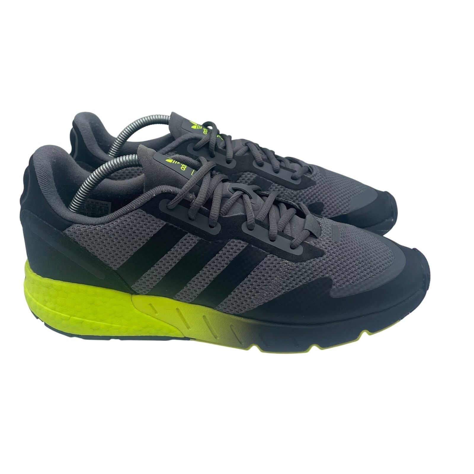 Adidas Adidas ZX 1K Boost Grey Black Solar Yellow Shoes Mens 11 Size US 11 / EU 44 - 2 Thumbnail