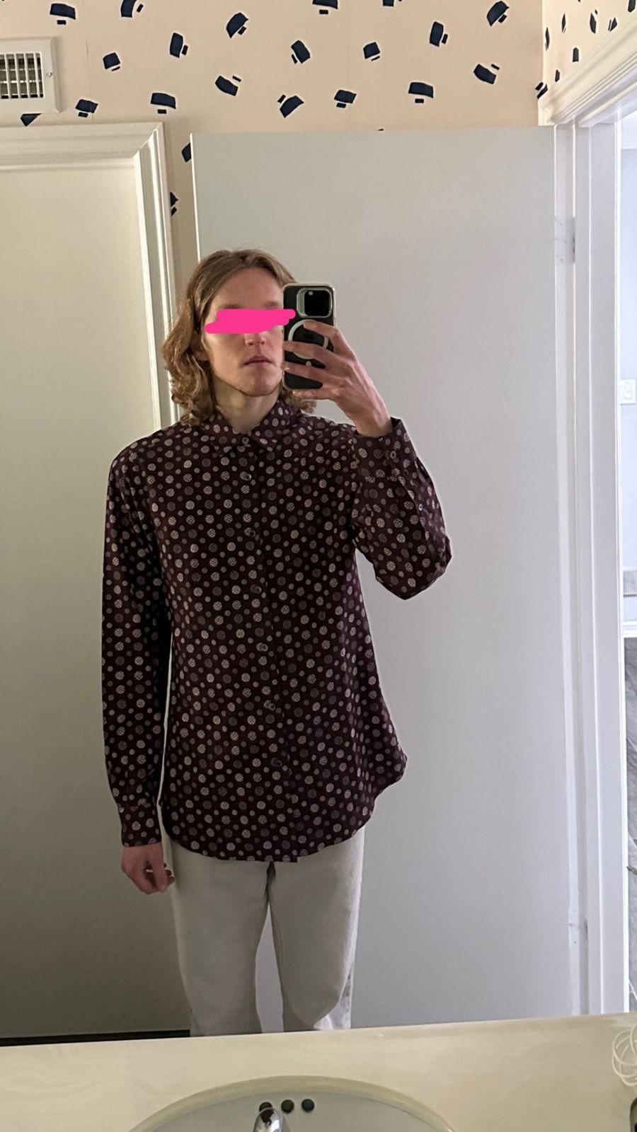 Miu Miu Miu Miu Menswear 2000’s Geometric Button-Up Size US M / EU 48-50 / 2 - 12 Thumbnail