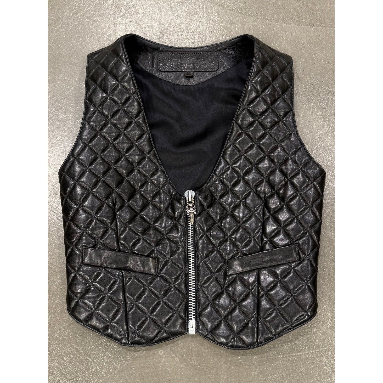 Chrome Hearts 1990s Chrome Hearts leather vest Size M / US 6-8 / IT 42-44 - 1 Thumbnail