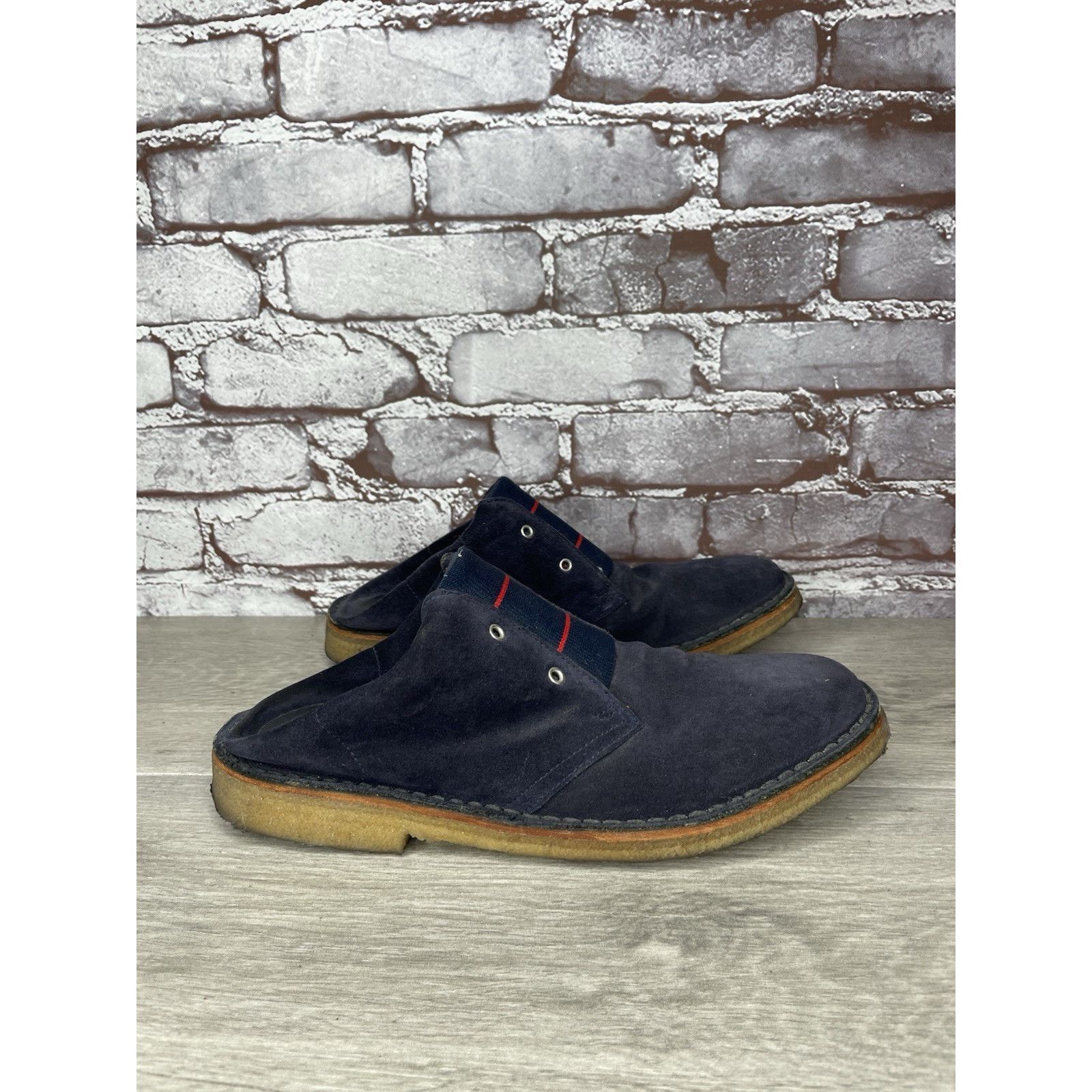 Band Of Outsiders Band of Outsiders Blue Suede Leather Gum Soles Mule Shoes Wo Size US 9.5 / IT 39.5 - 3 Thumbnail