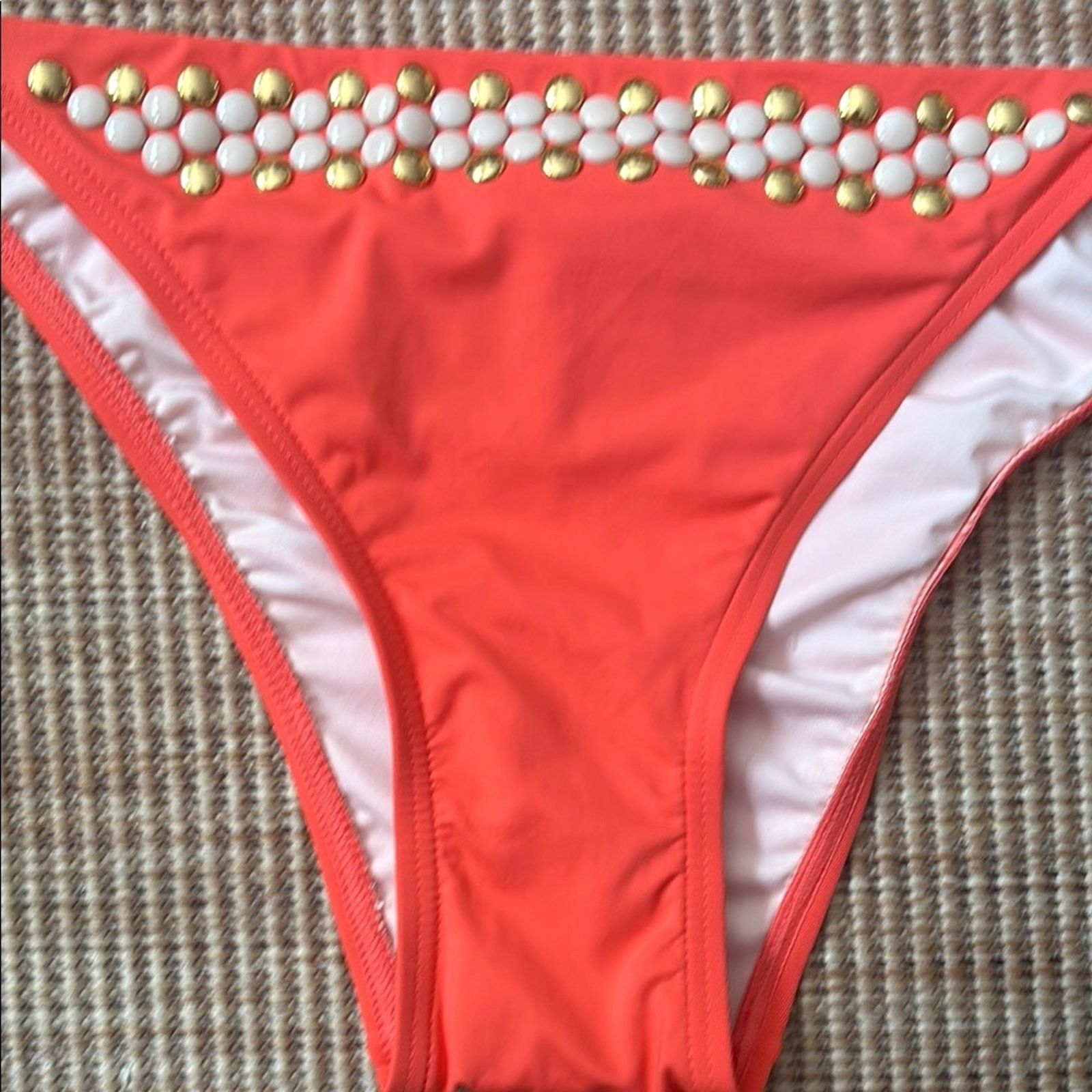 Michael Kors NWT Michael Kors Bikini with White and Gold Accents Size M Size ONE SIZE - 3 Thumbnail