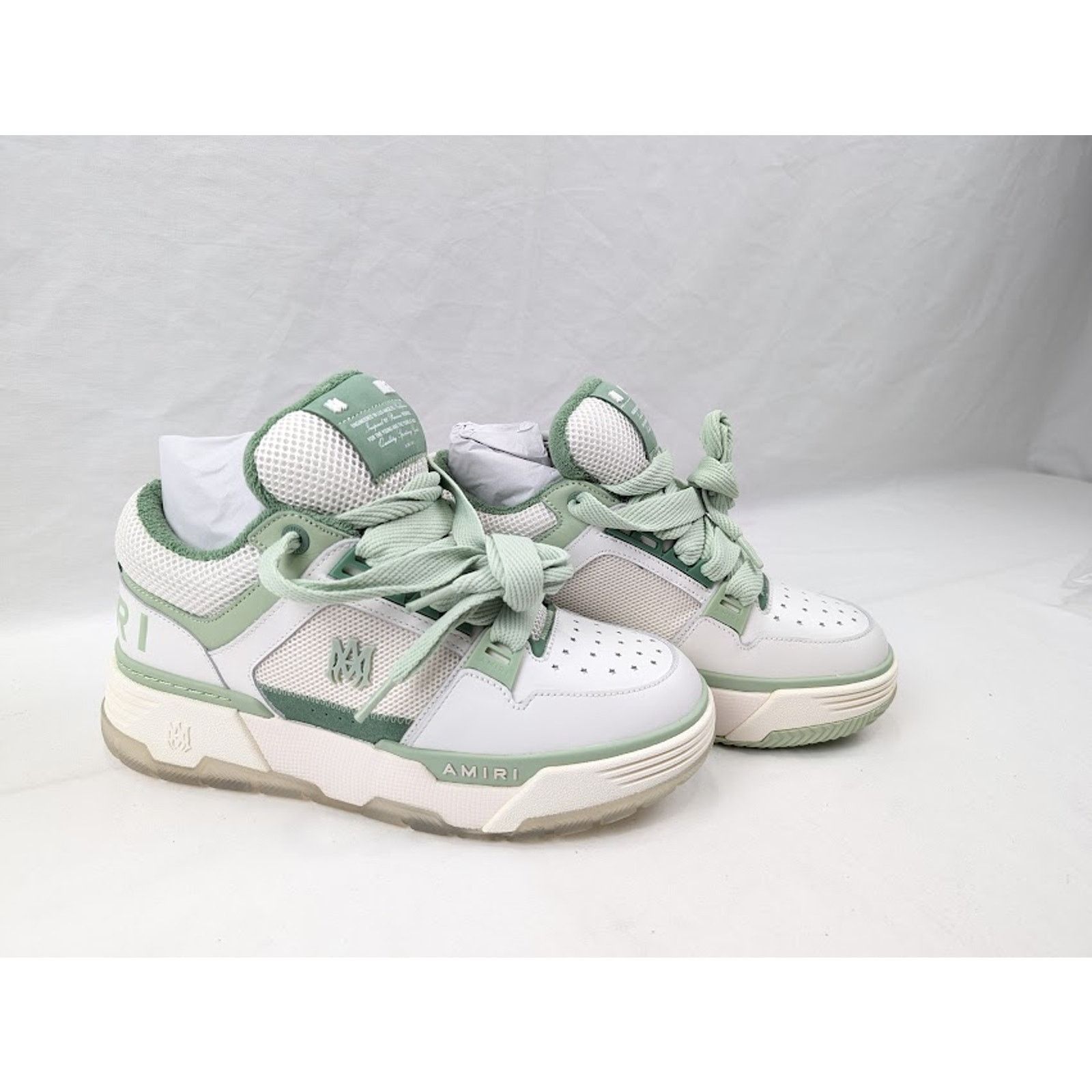 Amiri o1rshd1 MA-1 Low-Top Sneakers in White/Mint Size US 11 / EU 44 - 12 Thumbnail