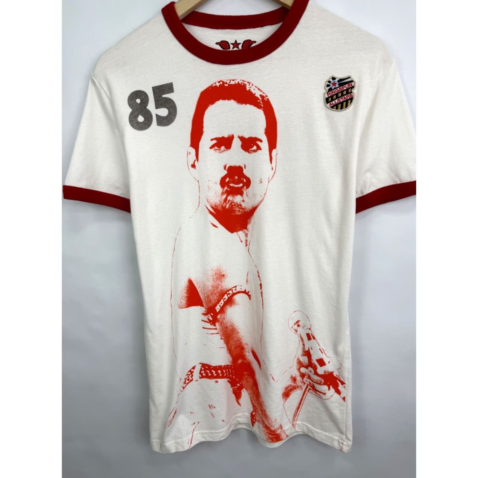 Vintage VINTAGE Ringspun Freddie Mercury Queen Allstars T-Shirt XS/S Mens T-Shirt White XS/S Size US S / EU 44-46 / 1 - 5 Thumbnail